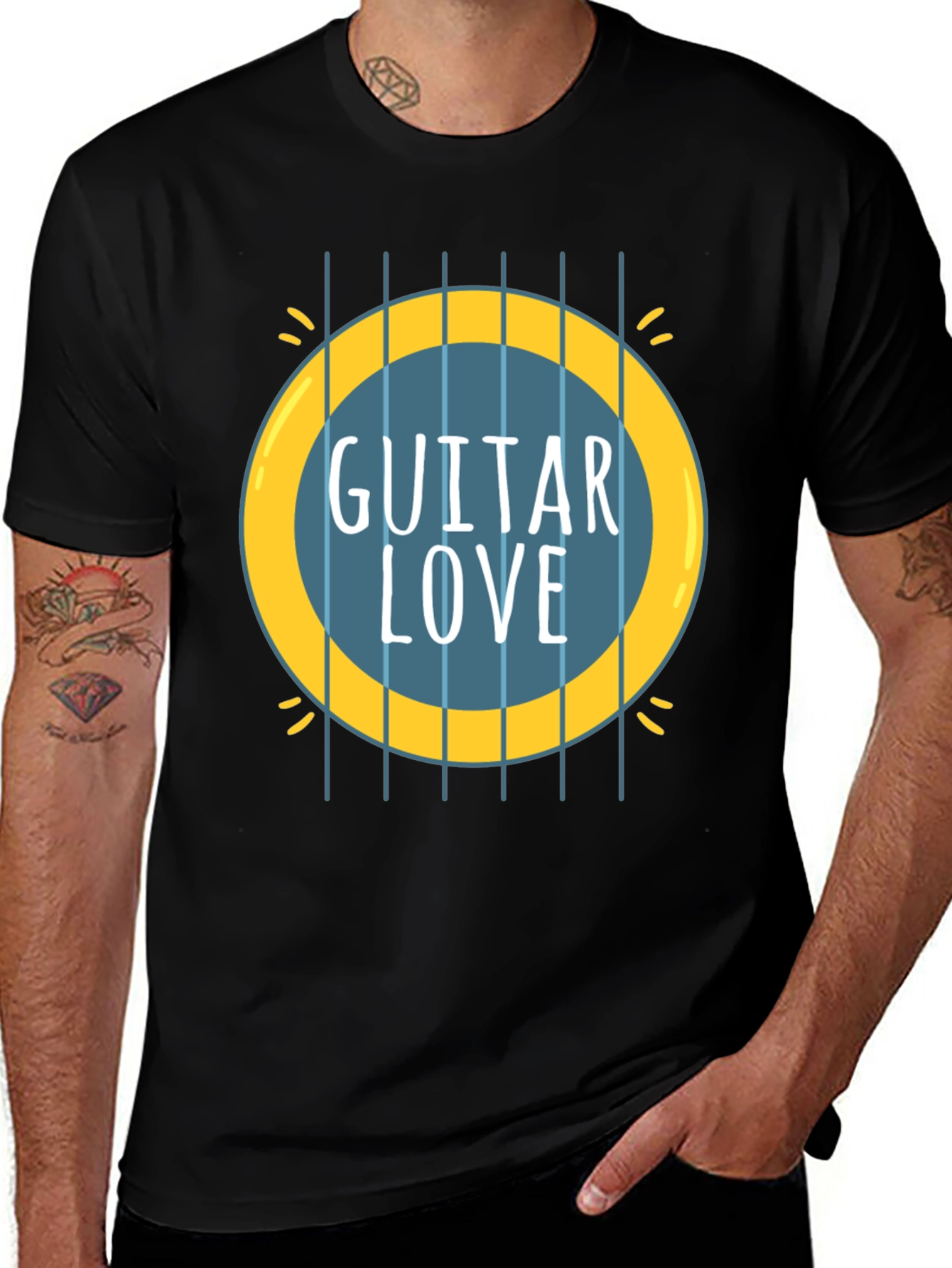 Variant 29 of Guitar Love Graphic Tee - Music Lover Shirt