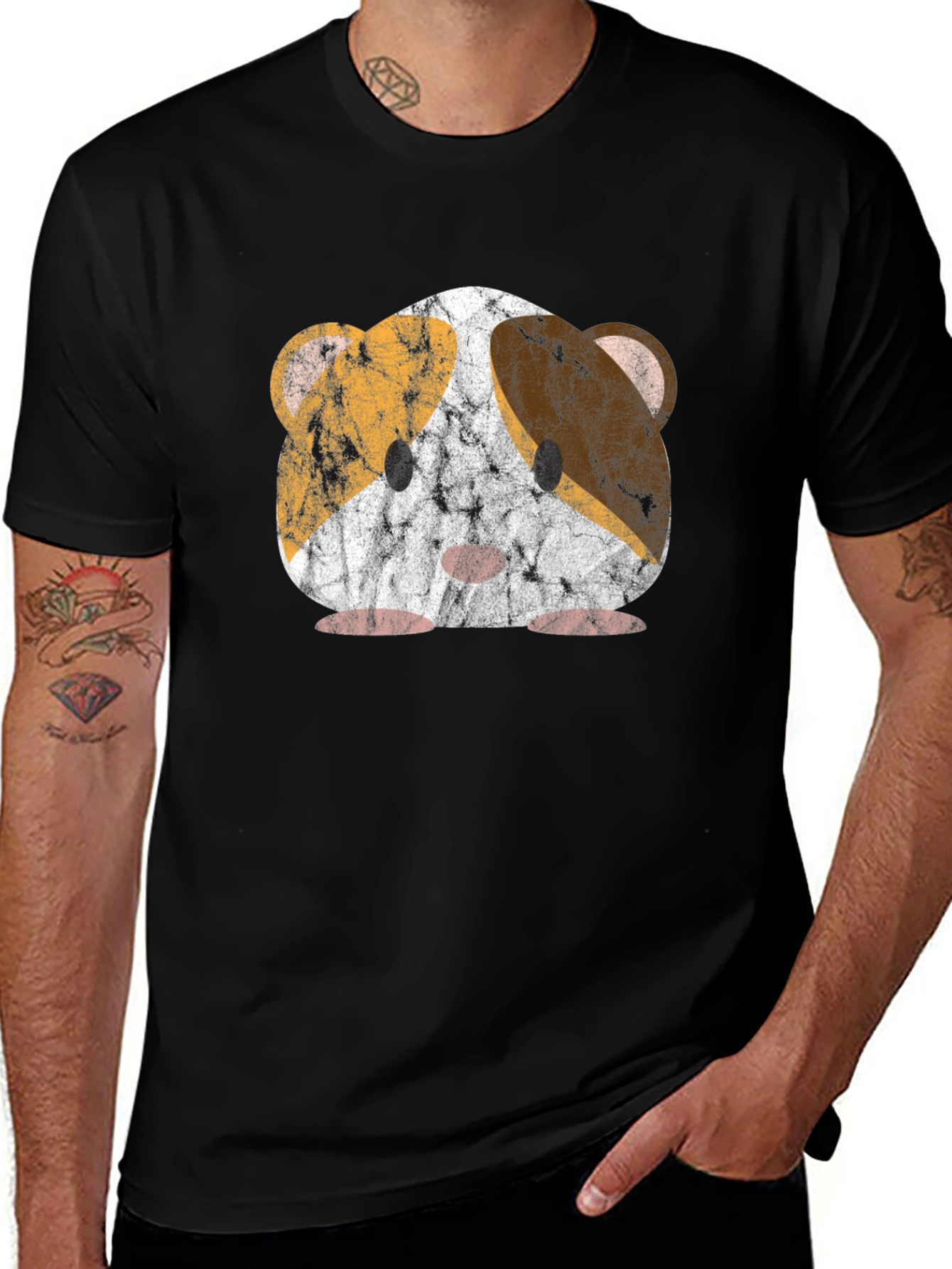 Variant 4 of Guinea Pig T-Shirt - Distressed Pet Graphic Tee