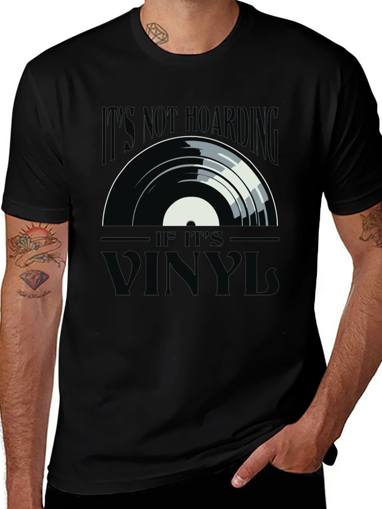 Variant 18 of It's Not Hoarding If It's Vinyl T-Shirt