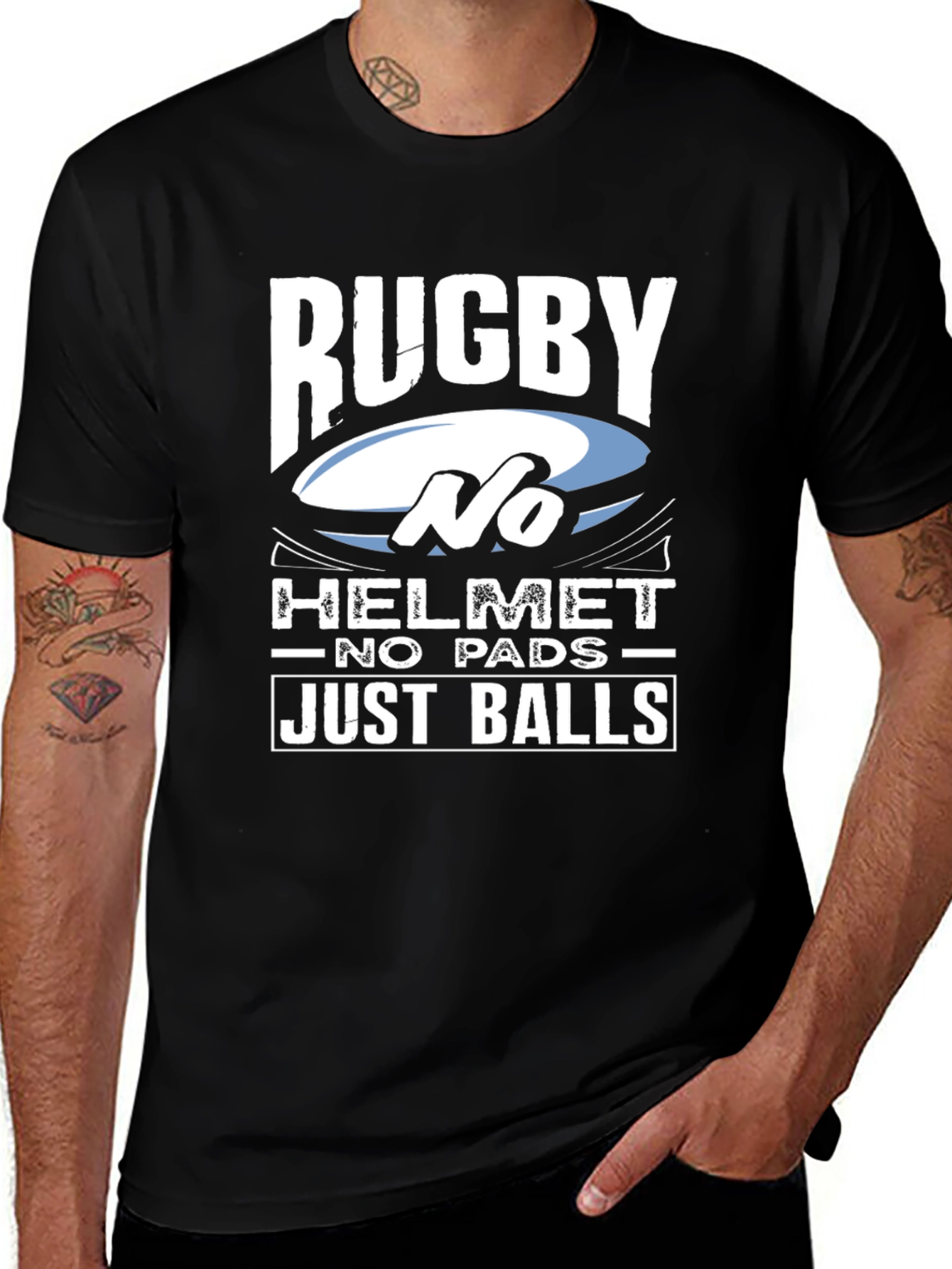 Variant 10 of Rugby No Helmet T-Shirt