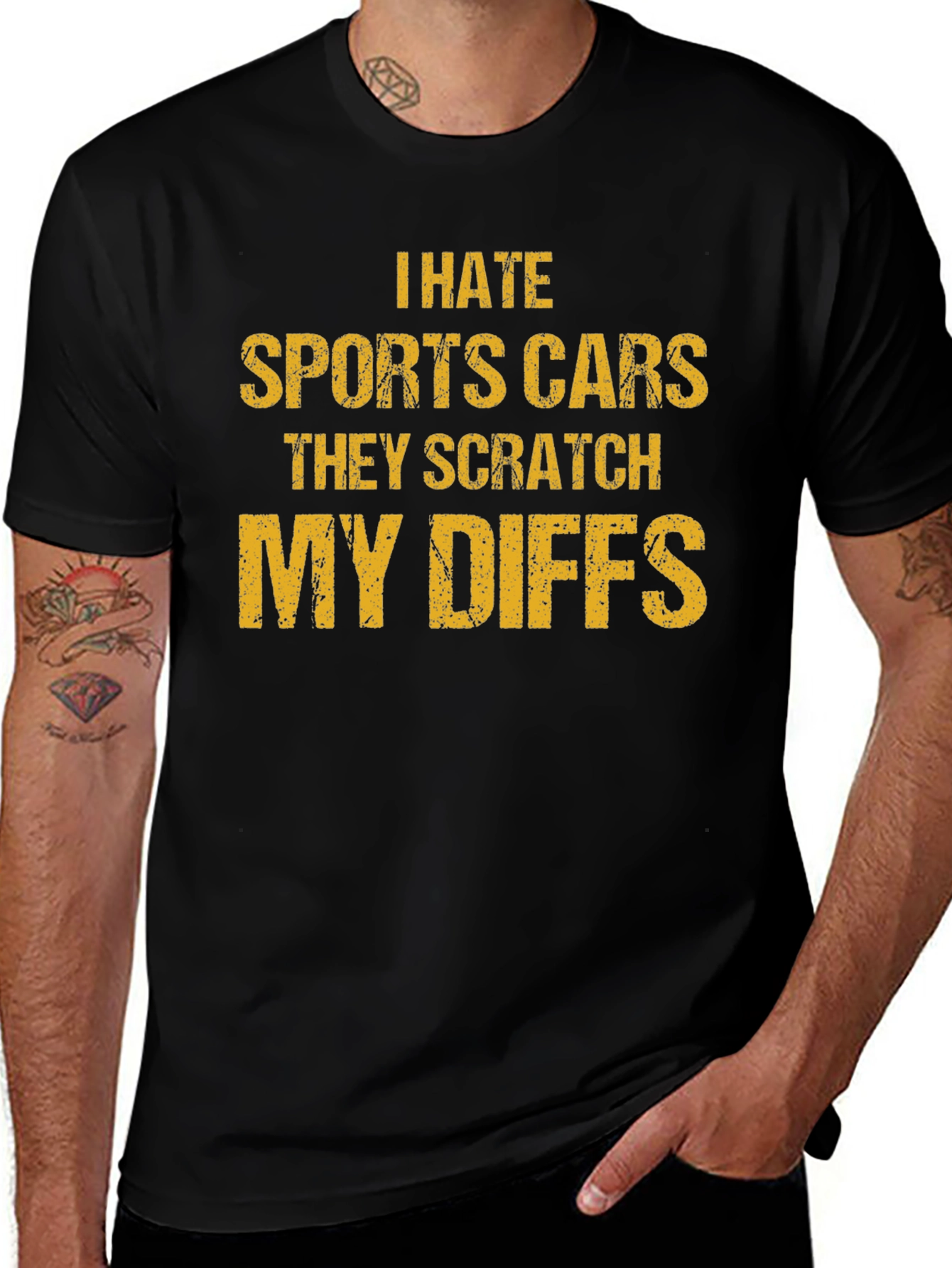 Variant 3 of I Hate Sports Cars Funny T-Shirt