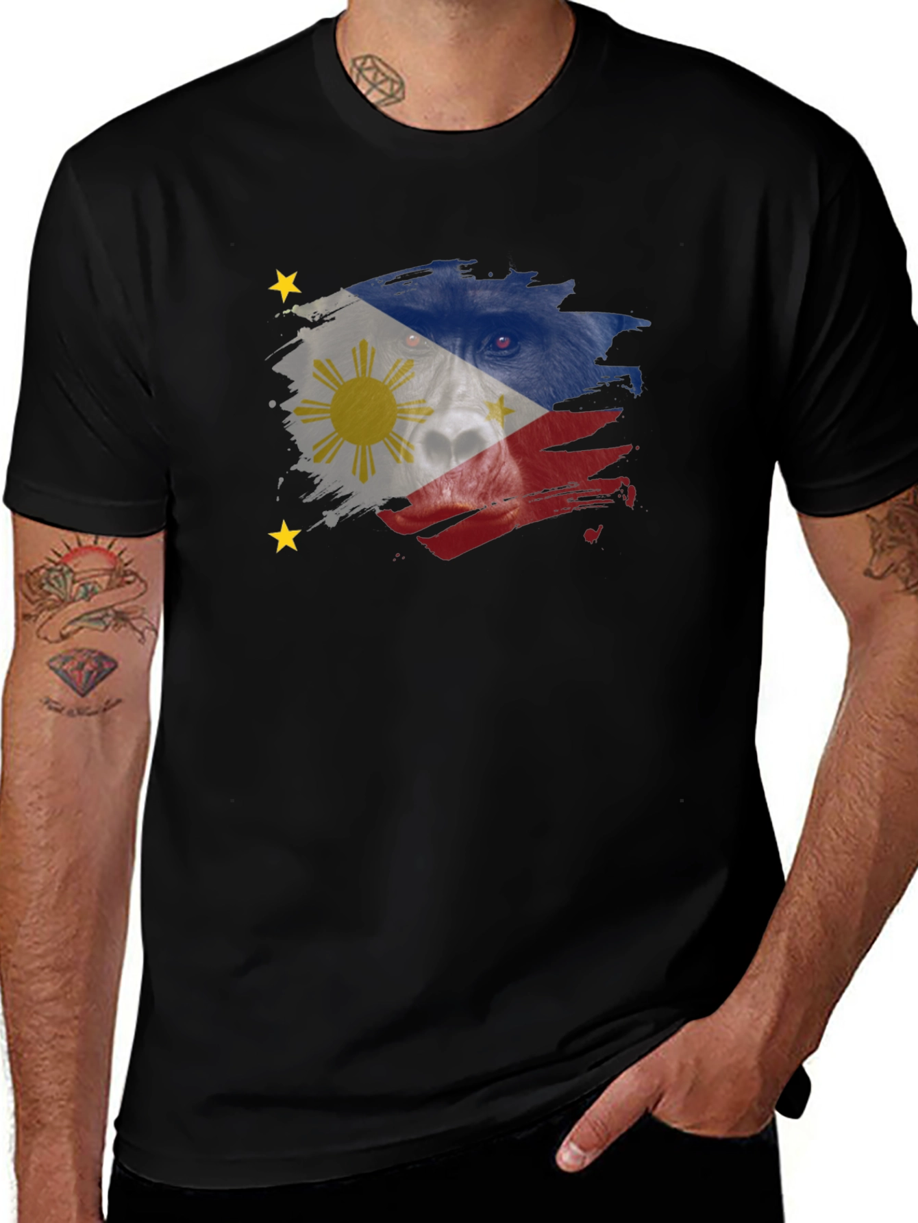 Variant 28 of Philippines Flag T-Shirt Patriotic Filipino Pride Tee