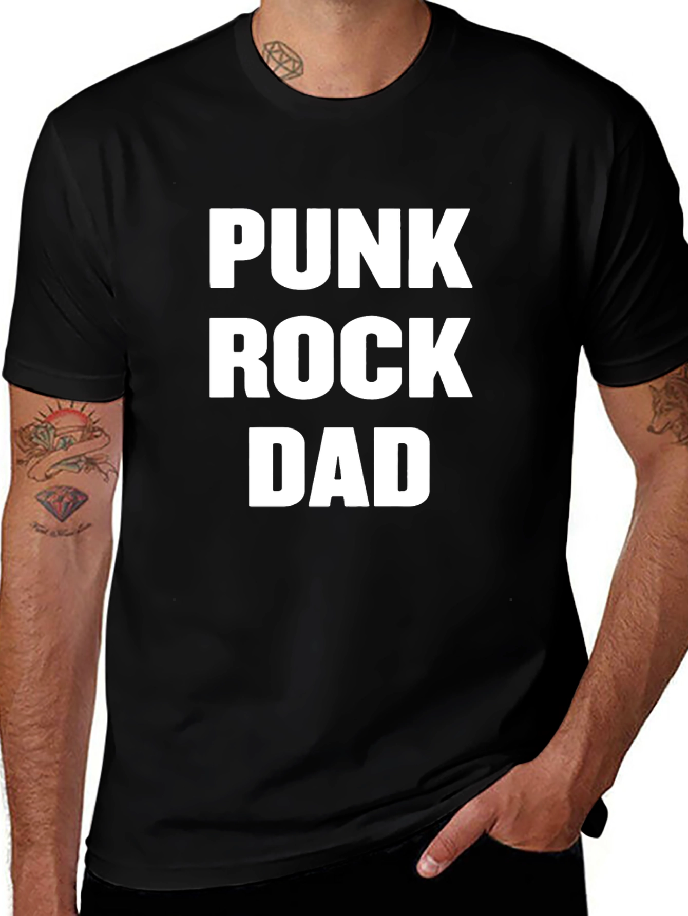 Variant 29 of Punk Rock Dad Graphic T-Shirt