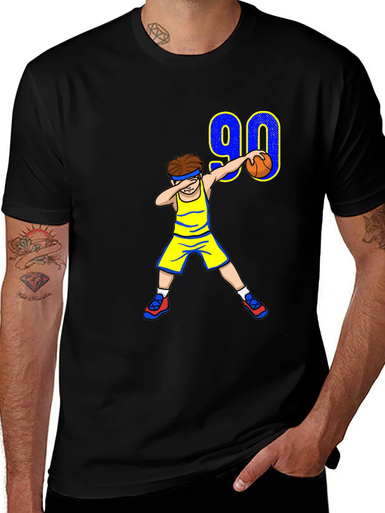 Variant 8 of Basketball Dabbing Boy T-Shirt