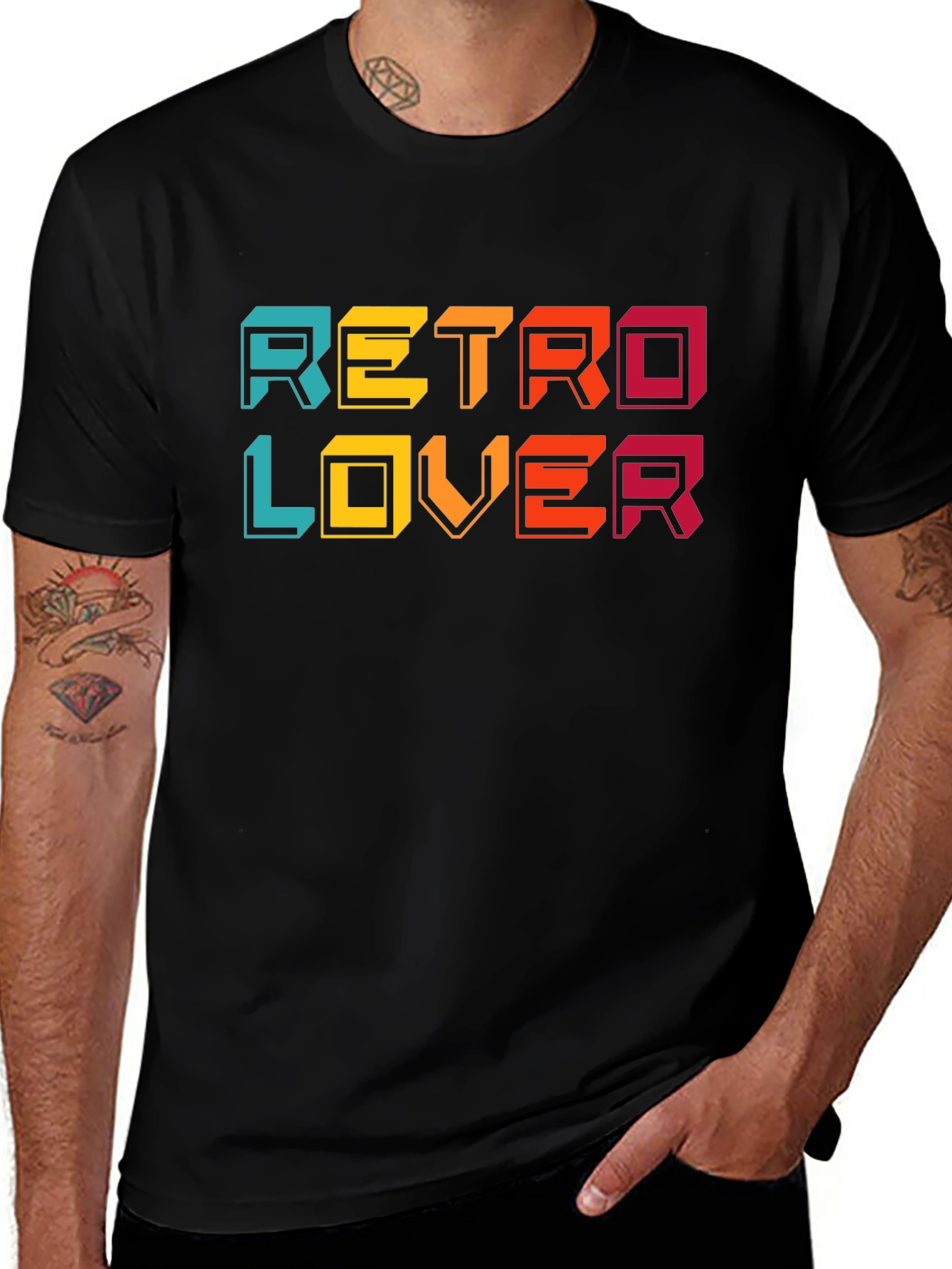 Variant 16 of Retro Lover Graphic Tee - Vintage Style T-Shirt