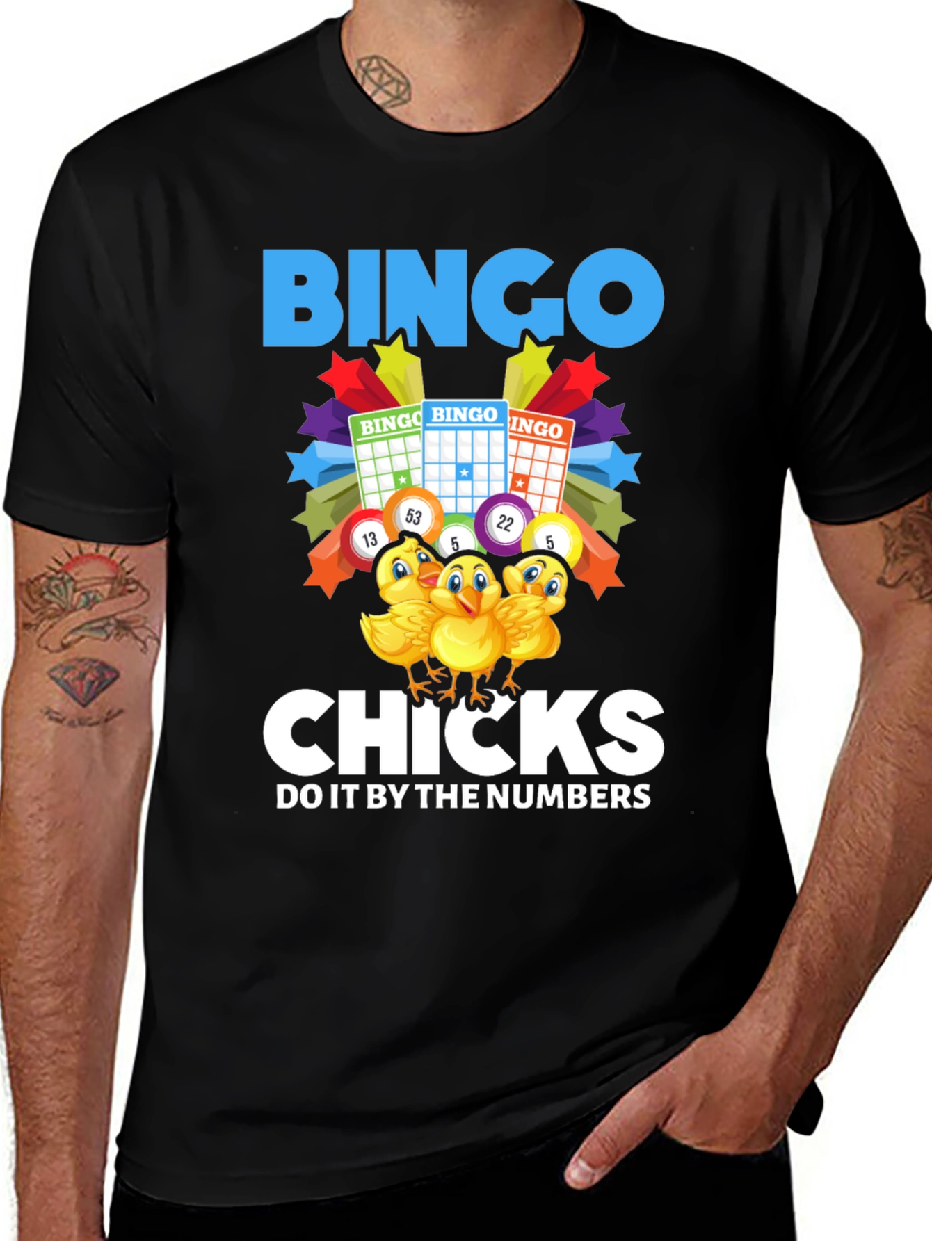Variant 8 of Bingo Chicks T-Shirt: Do It By The Numbers!