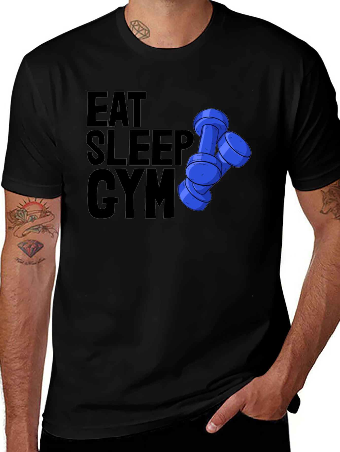 Variant 10 of Eat Sleep Gym Graphic T-Shirt
