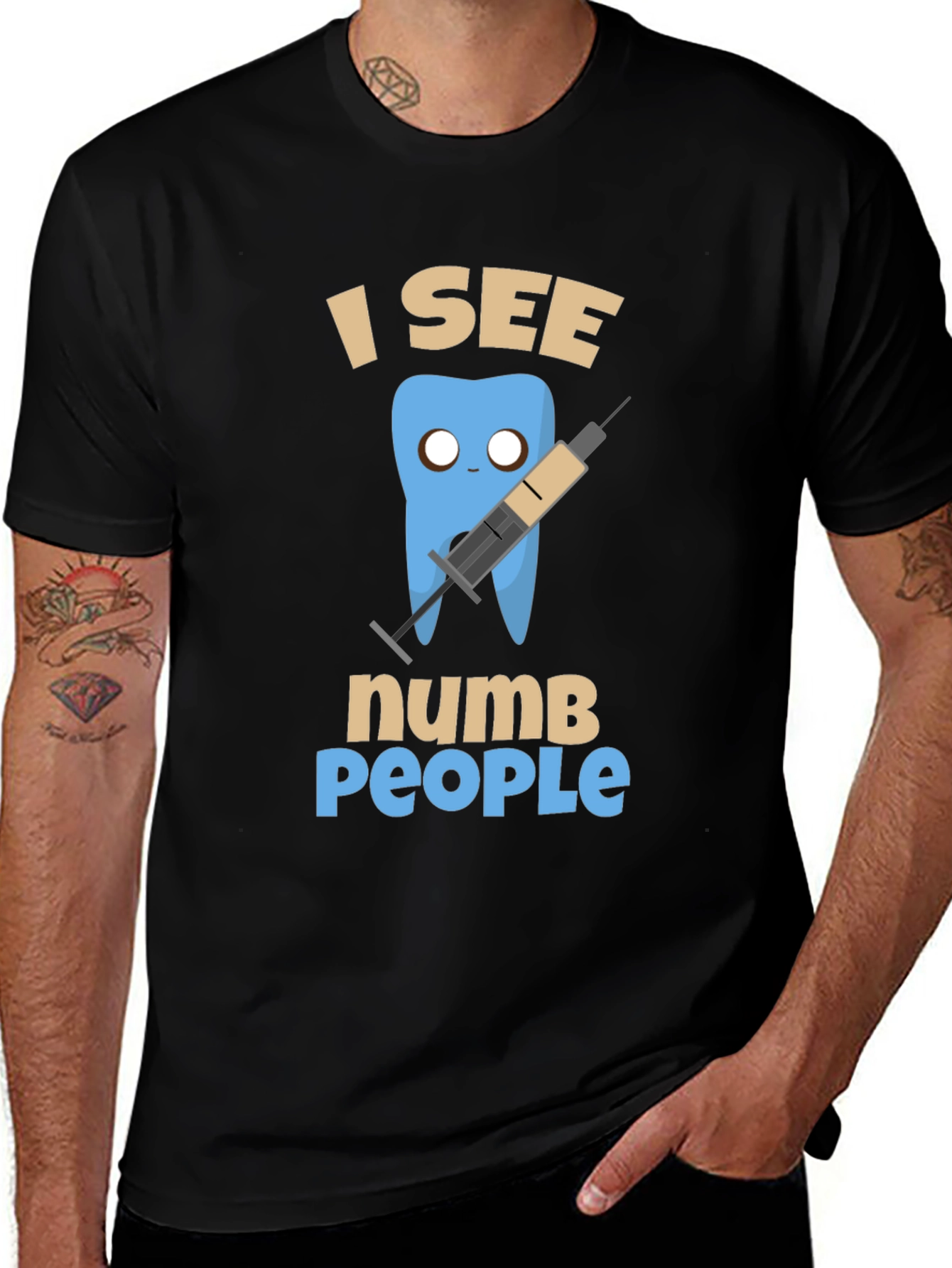 Variant 15 of I See Numb People T-Shirt - Dental Humor