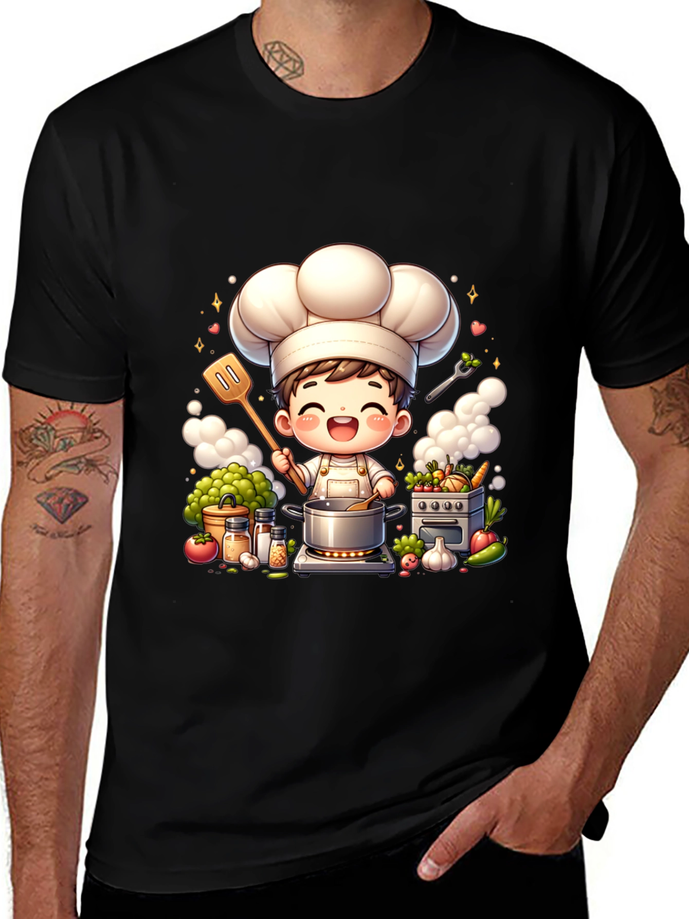 Variant 29 of Chef Cartoon Graphic Tee