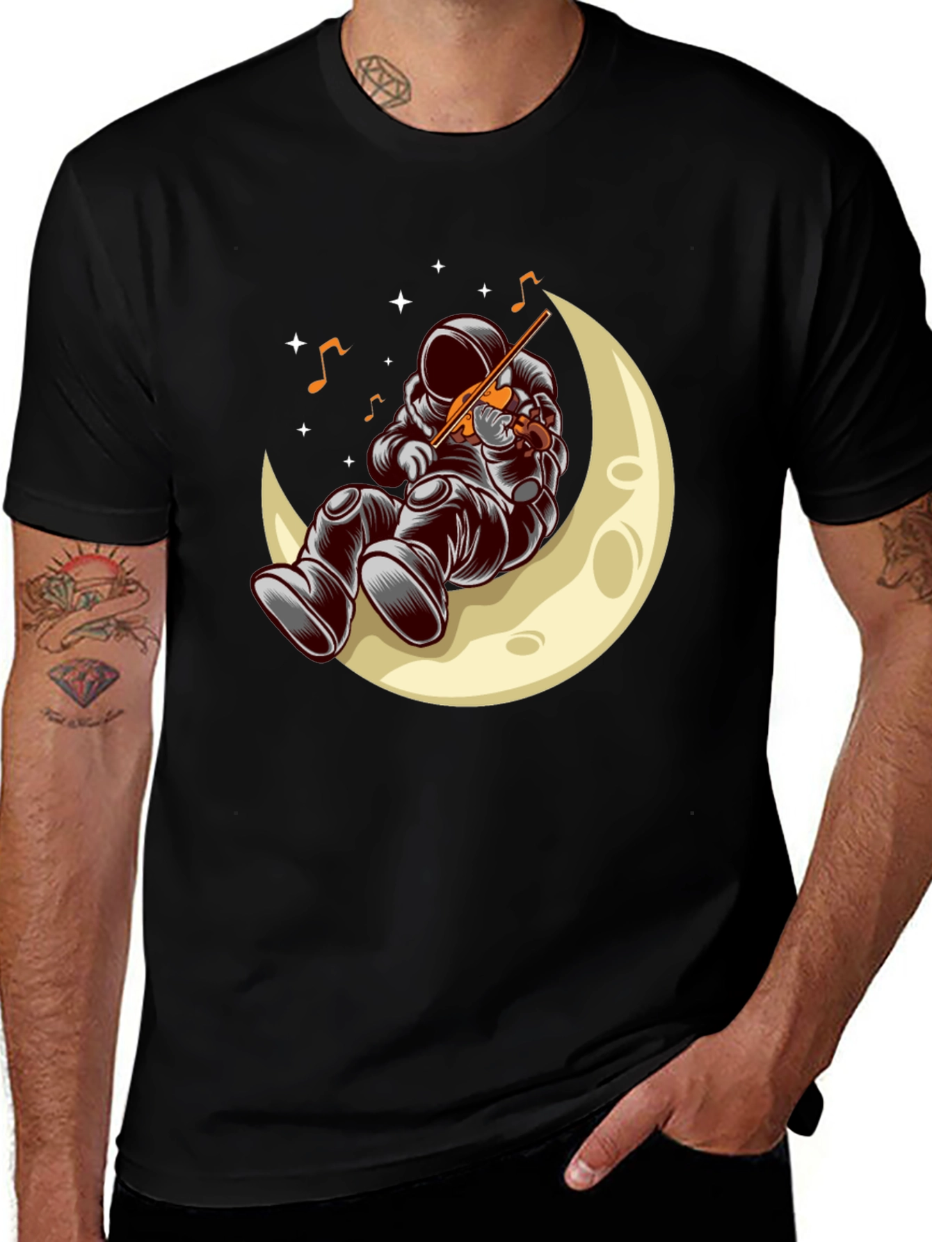 Variant 6 of Astronaut Moon Serenade T-Shirt