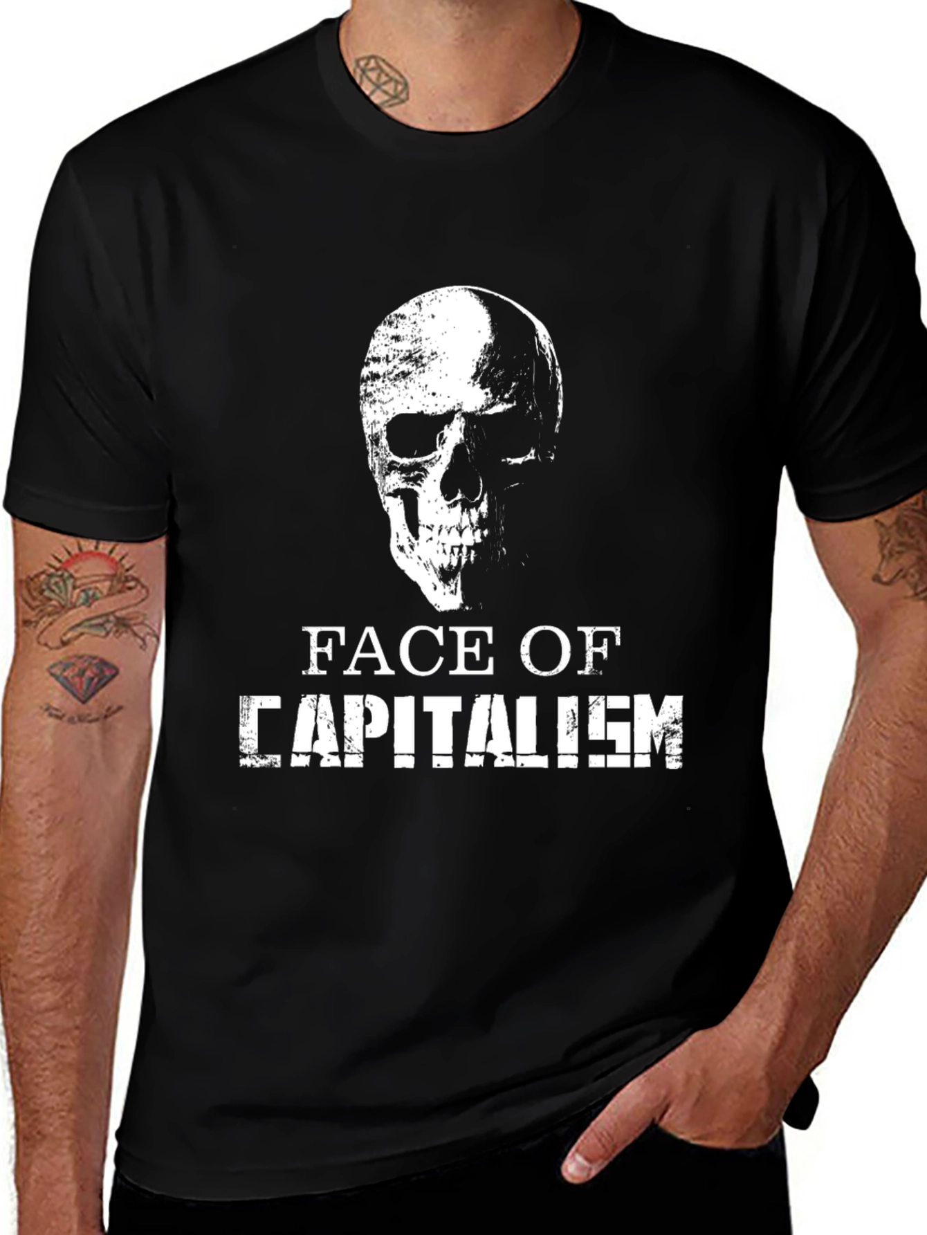 Variant 5 of Face of Capitalism Graphic T-Shirt