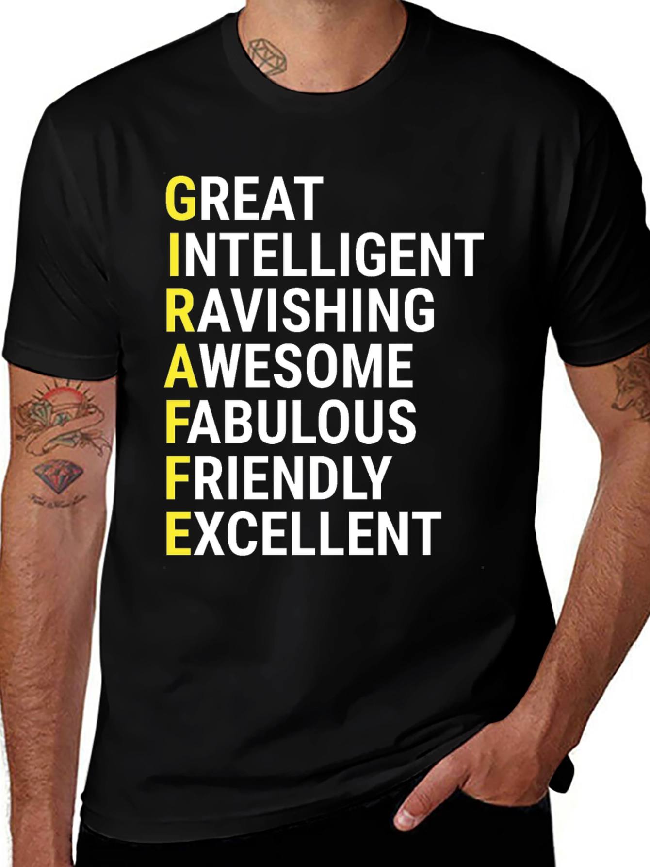 Variant 22 of Positive Adjective Giraffe Tee