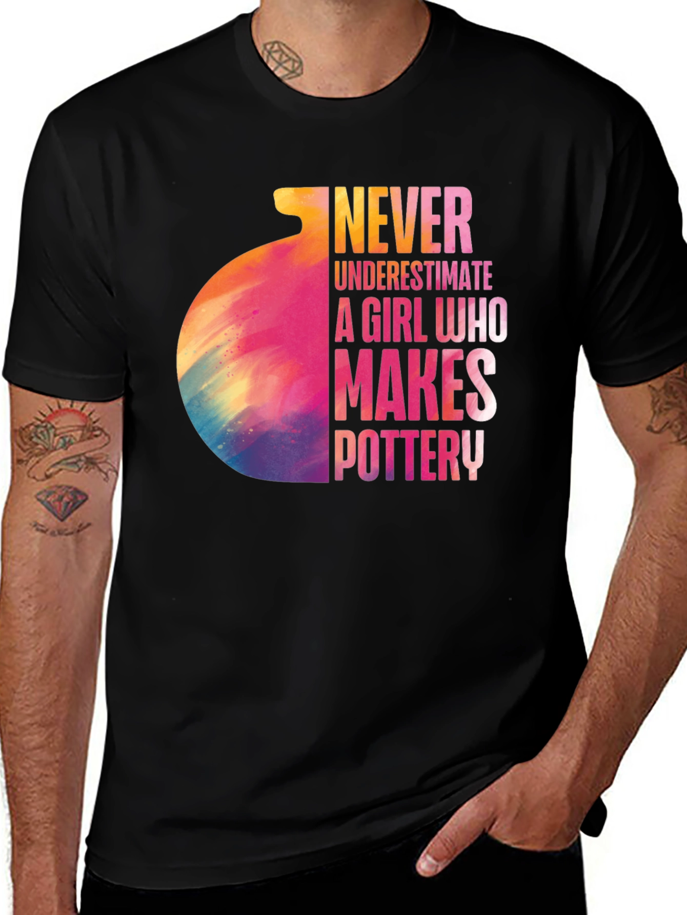 Variant 8 of Never Underestimate Pottery Girl T-Shirt