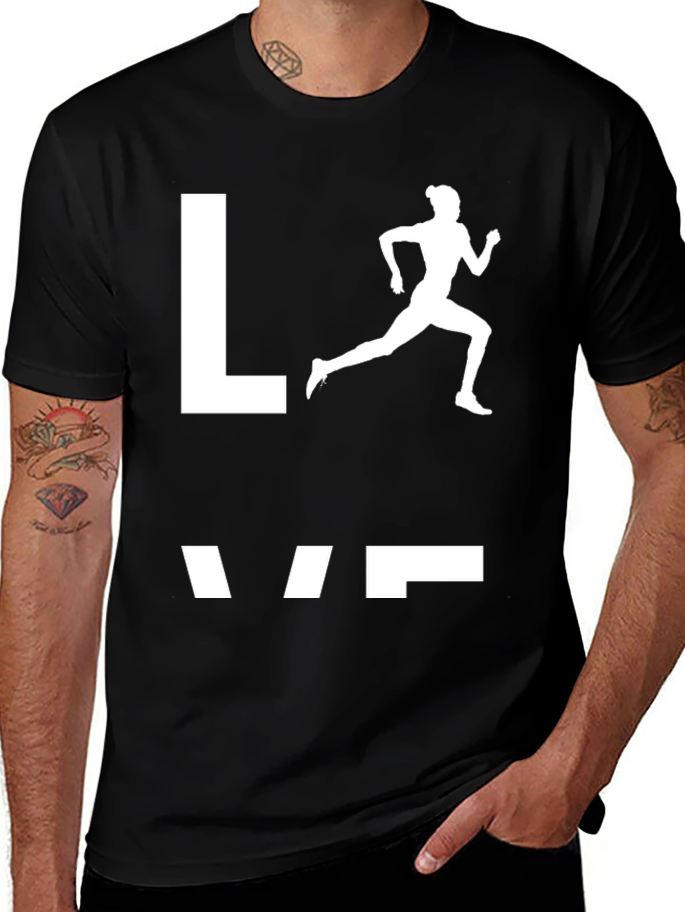 Variant 26 of Love to Run Graphic T-Shirt
