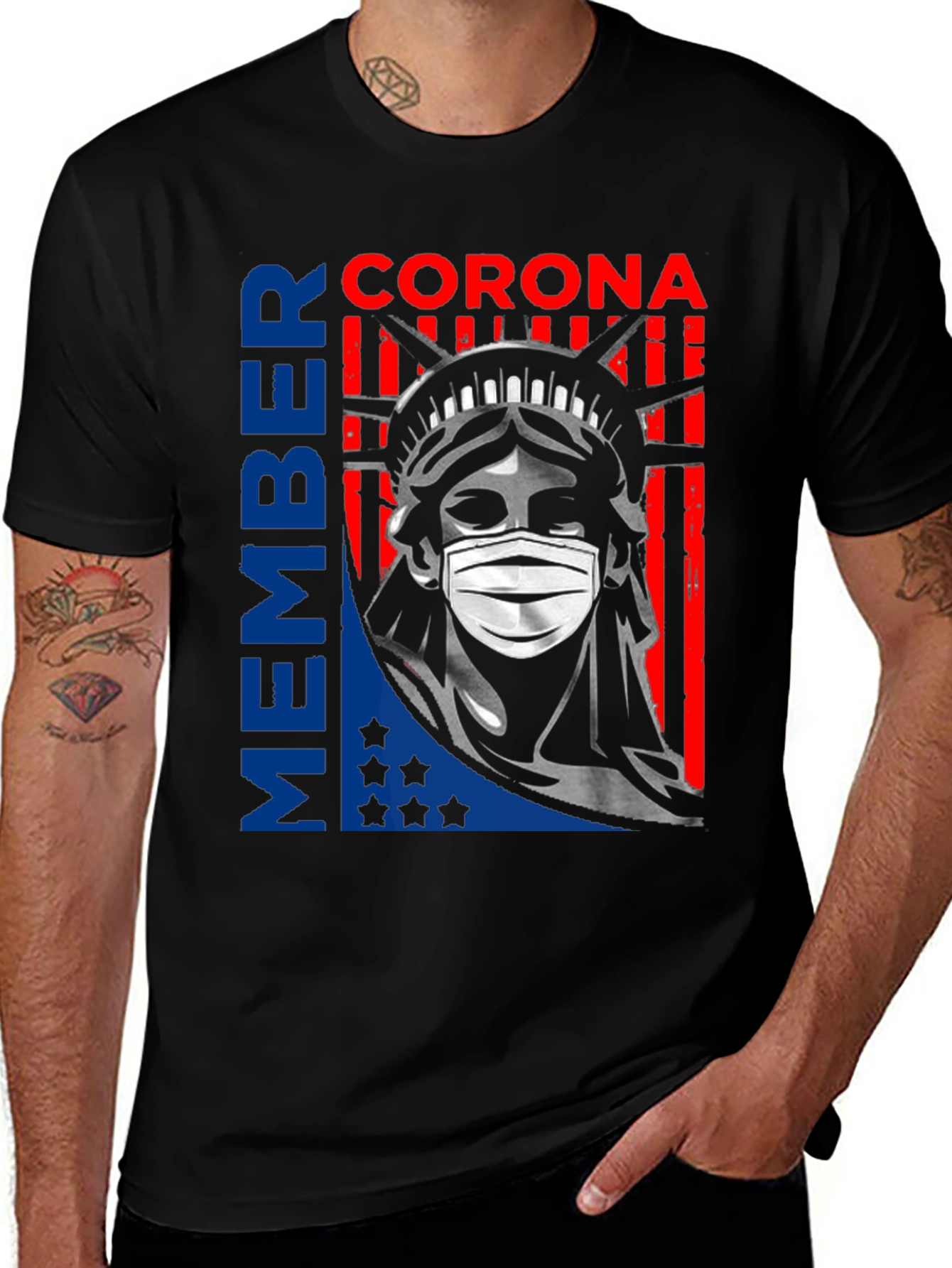 Remember Corona Statue of Liberty Graphic Tee