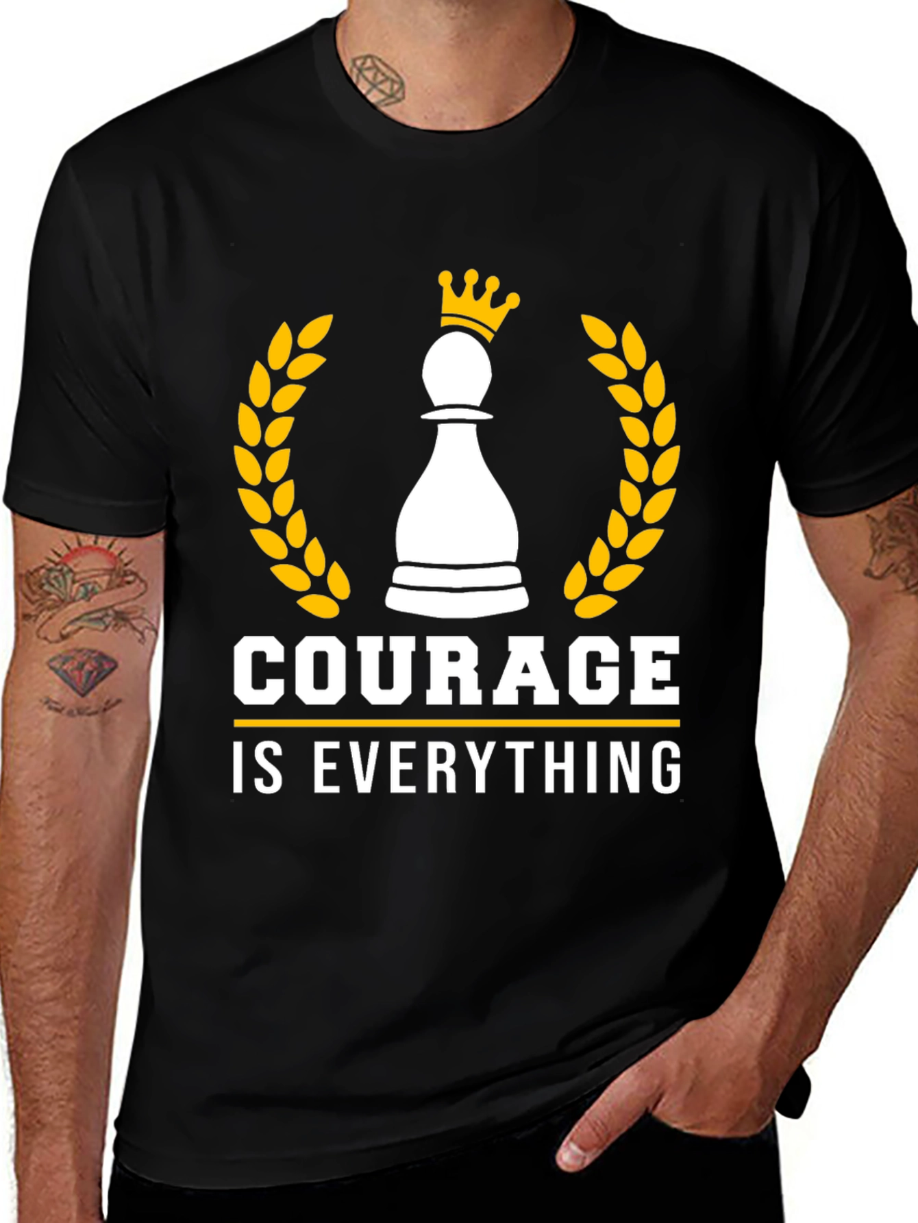 Courage is Everything Chess T-Shirt