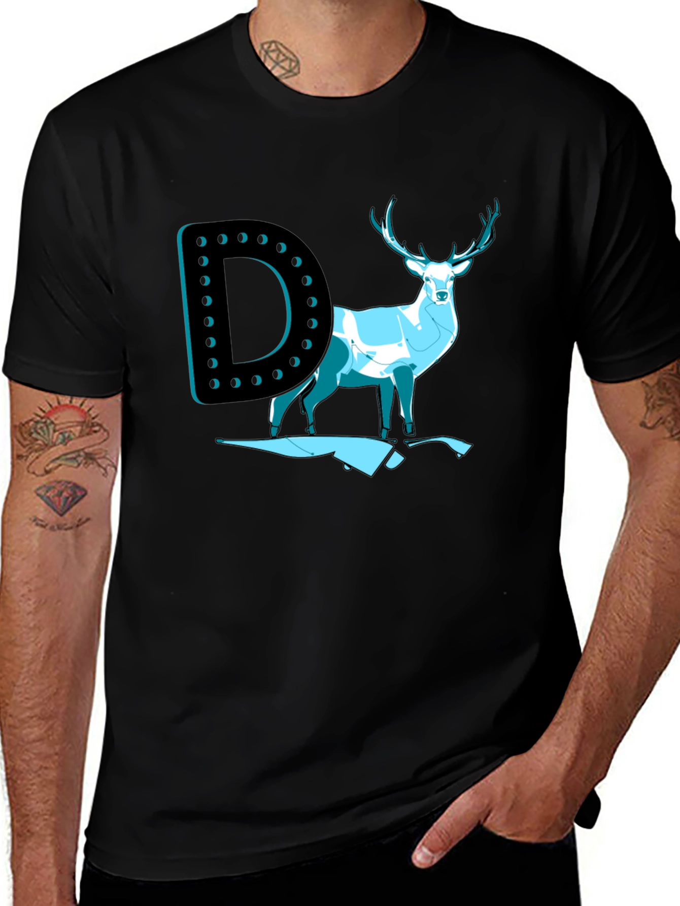 Variant 18 of Deer Hunting T-Shirt - Graphic Design Tee