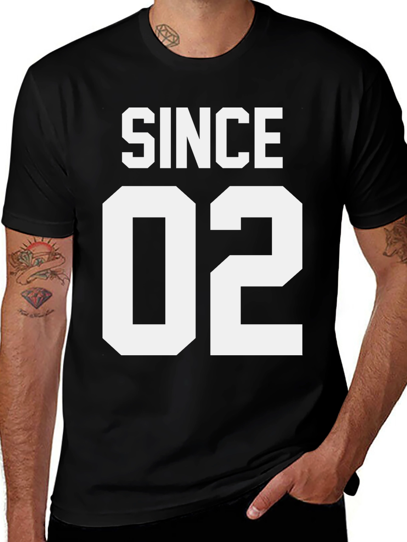 Variant 24 of Since 02 Black Graphic Tee