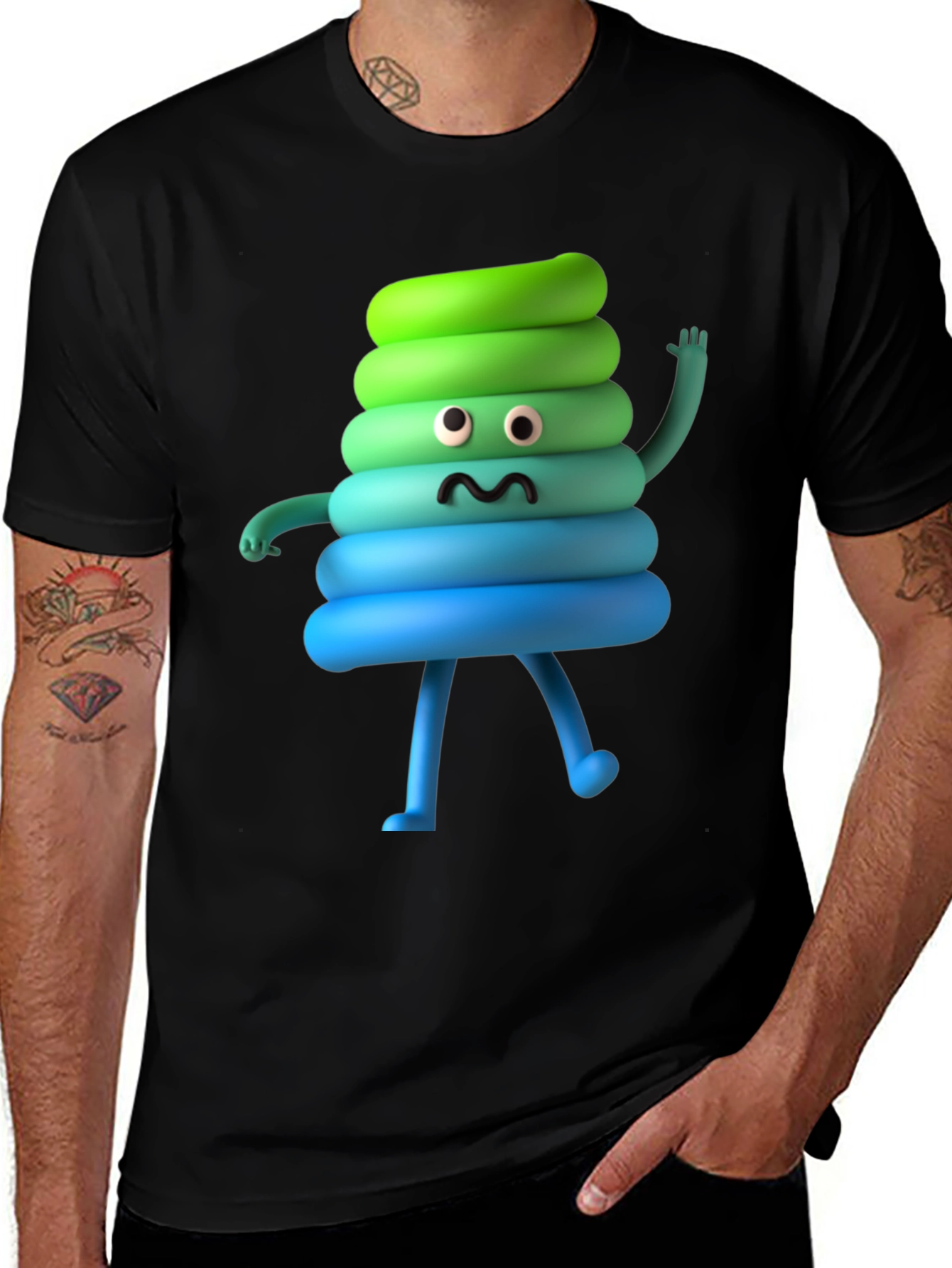 Variant 18 of Fun Poop Emoji T-Shirt - Novelty Humor Tee