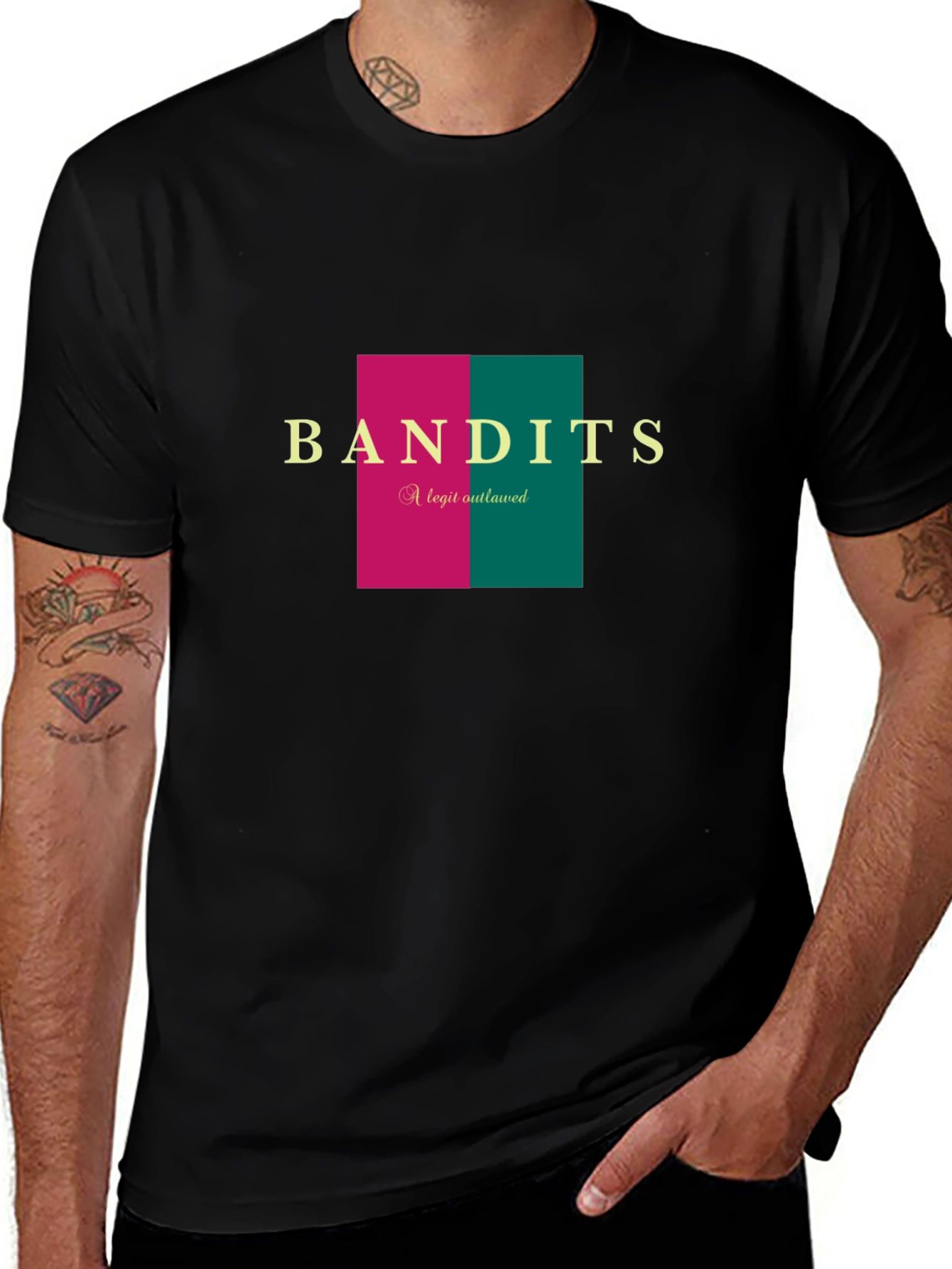 Variant 28 of Bandits Tee - Legit Outlawed