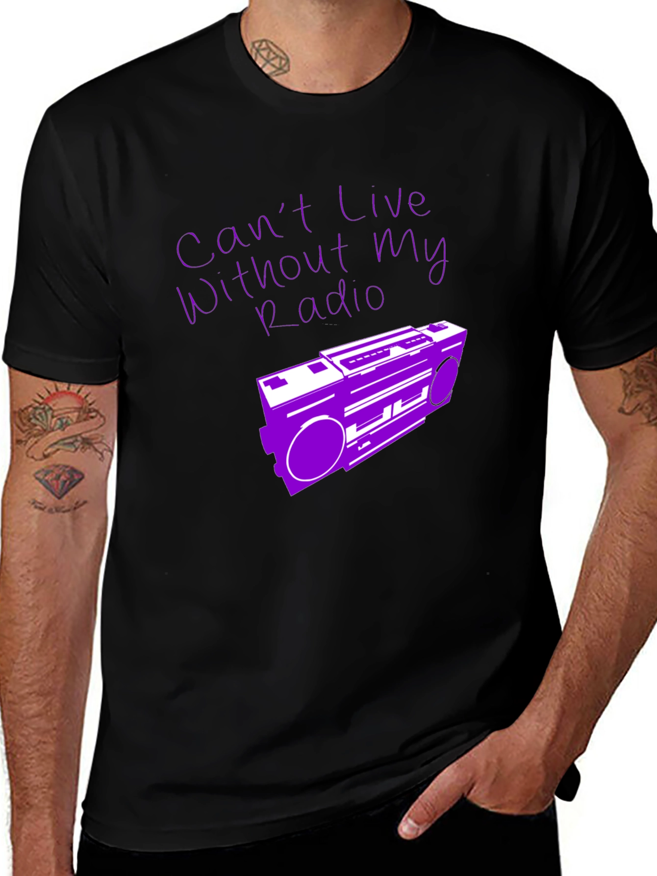 Variant 27 of Retro Boombox Radio T-Shirt