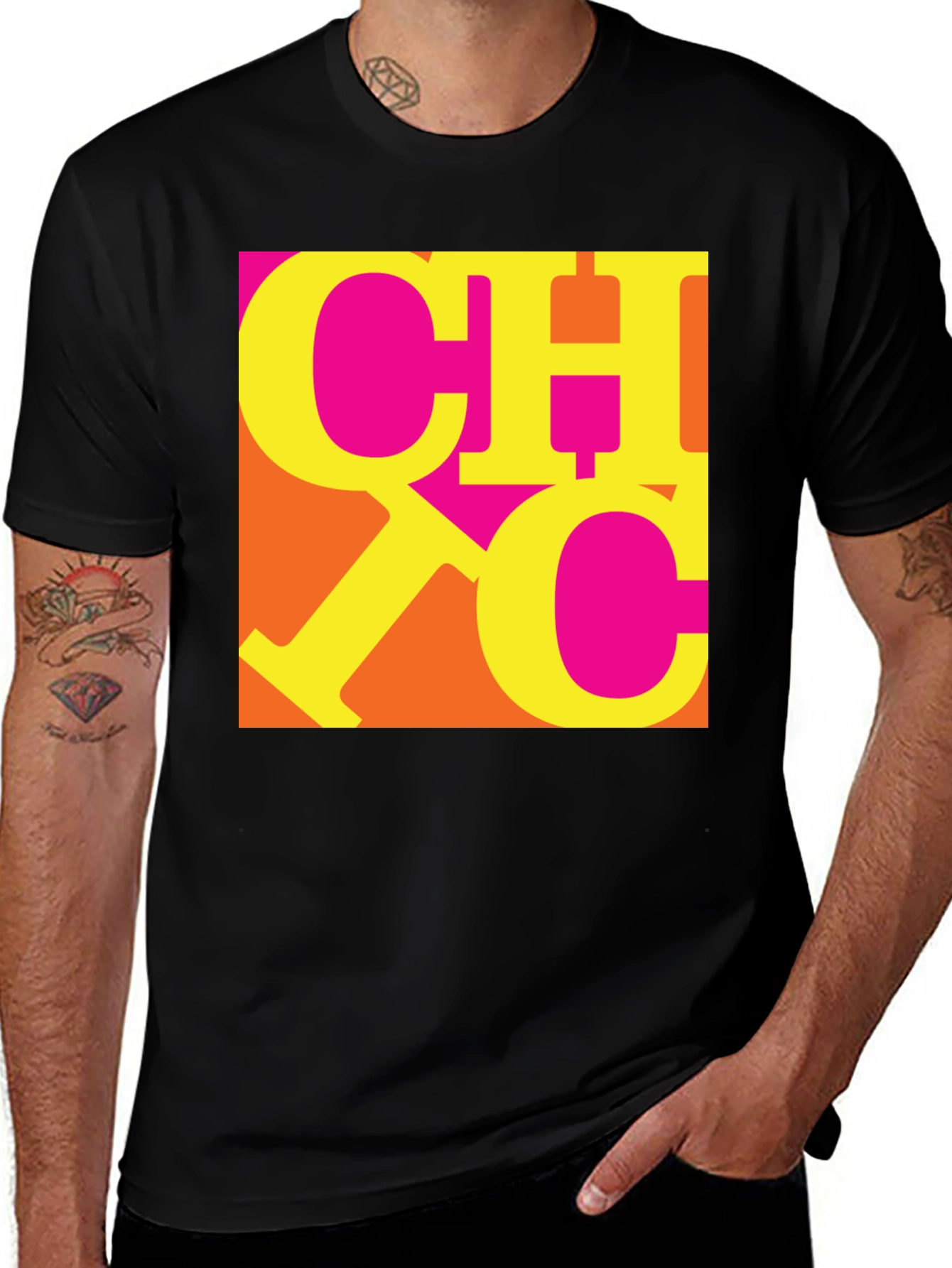 Variant 15 of Bold Graphic Tee - CHC Design Black T-Shirt