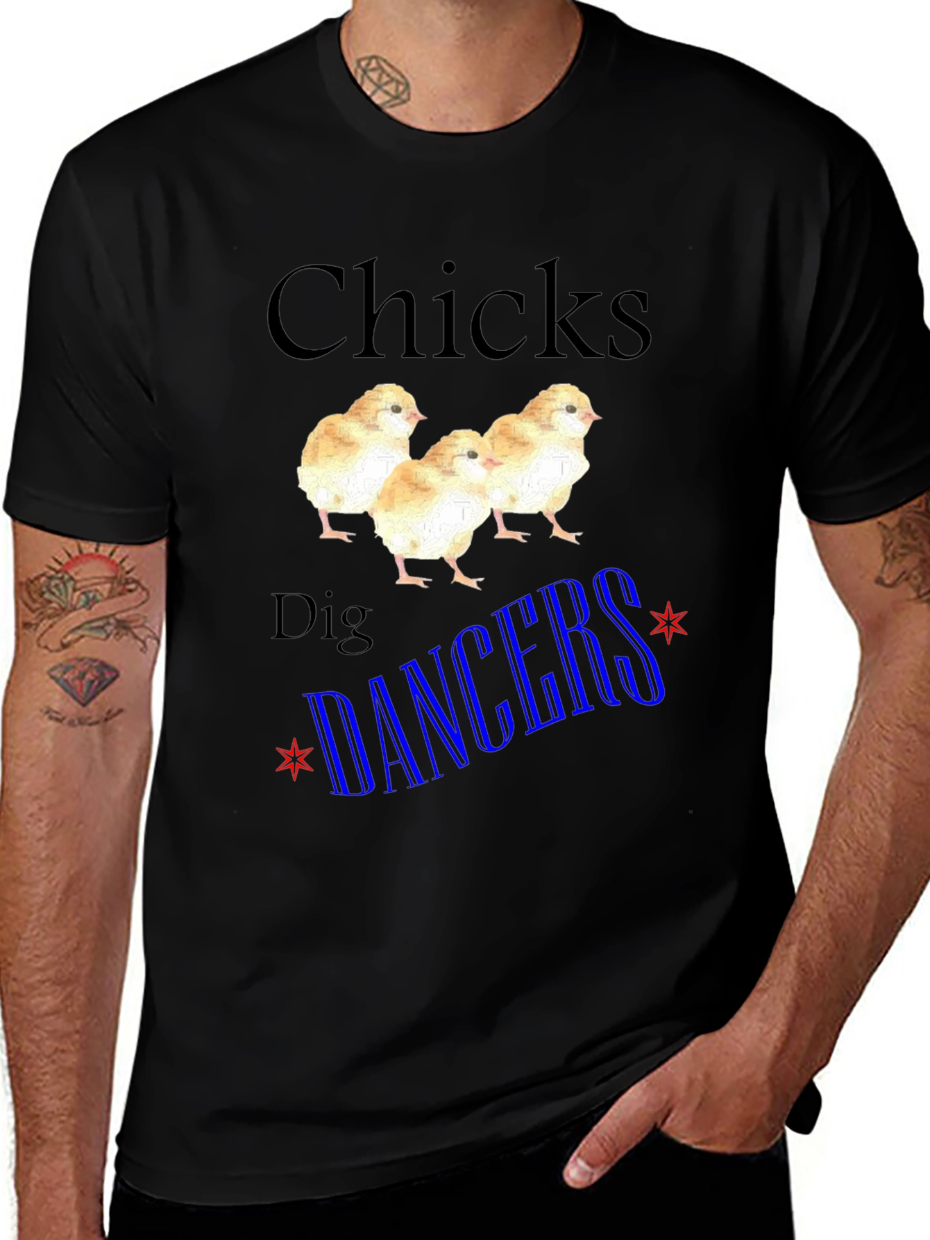 Variant 14 of Chicks Dig Dancers Graphic Tee