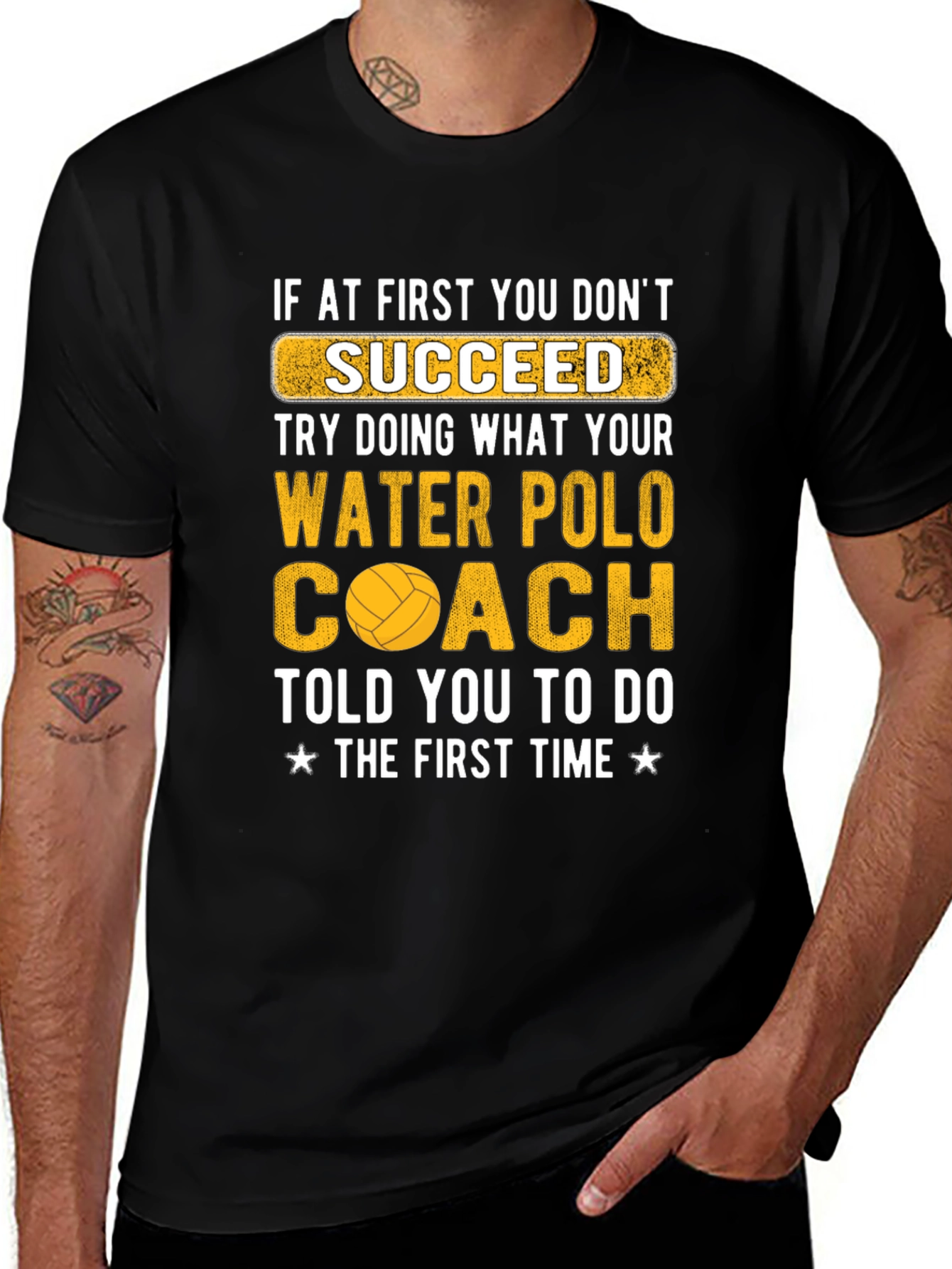 Variant 24 of Water Polo Coach Funny T-Shirt