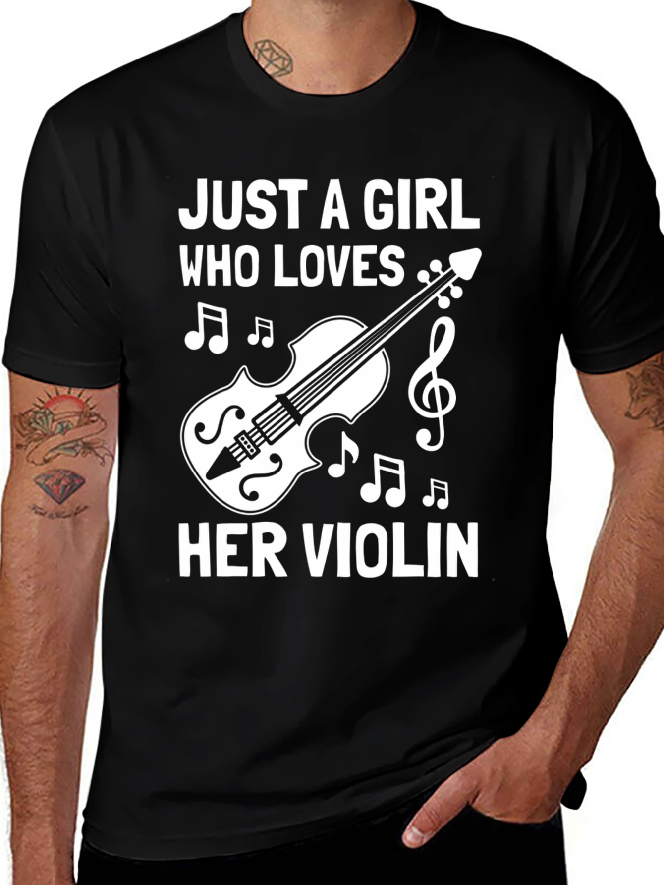 Just A Girl Who Loves Her Violin T-Shirt