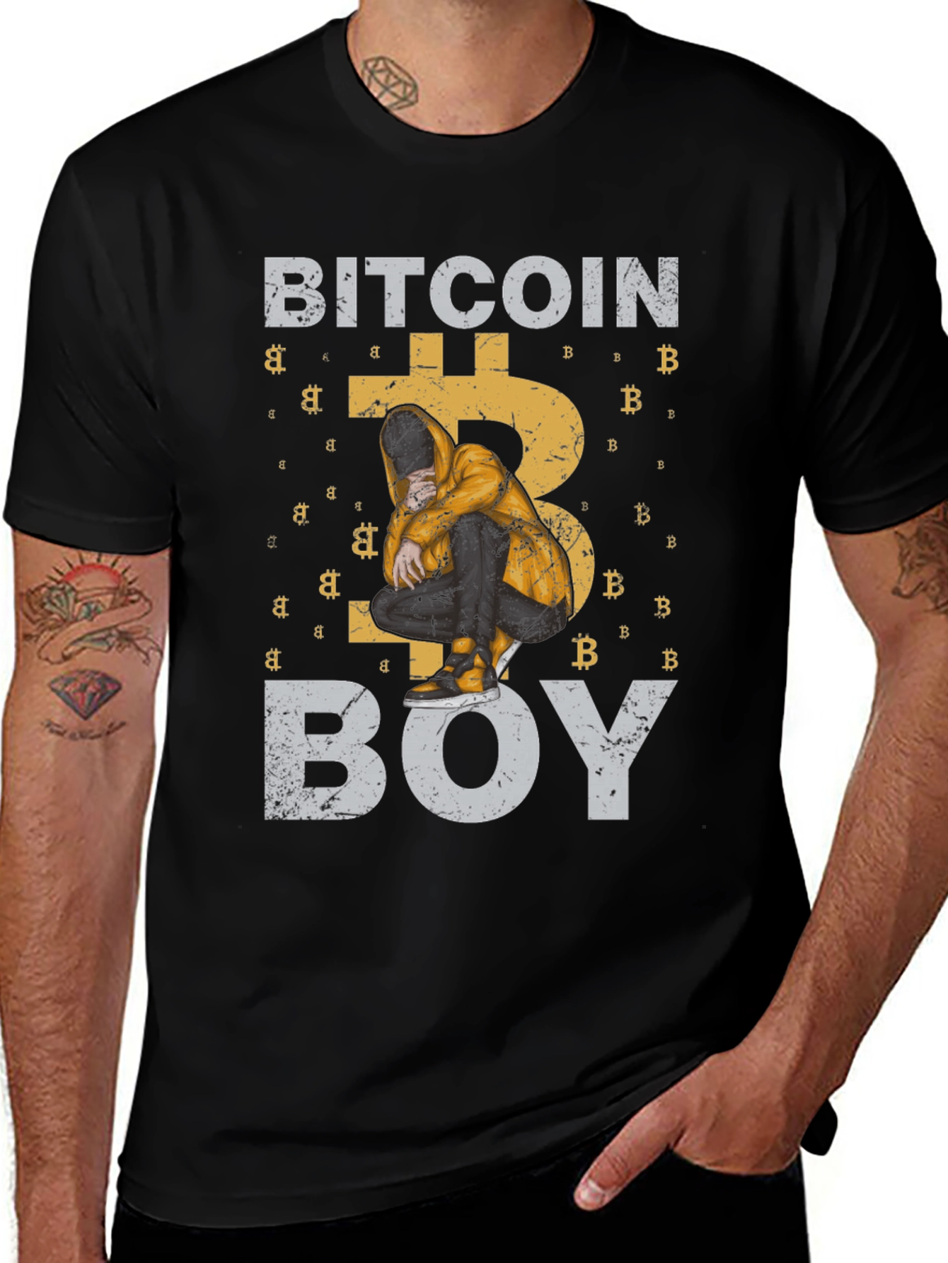 Bitcoin Boy Graphic T-Shirt - Crypto Tee