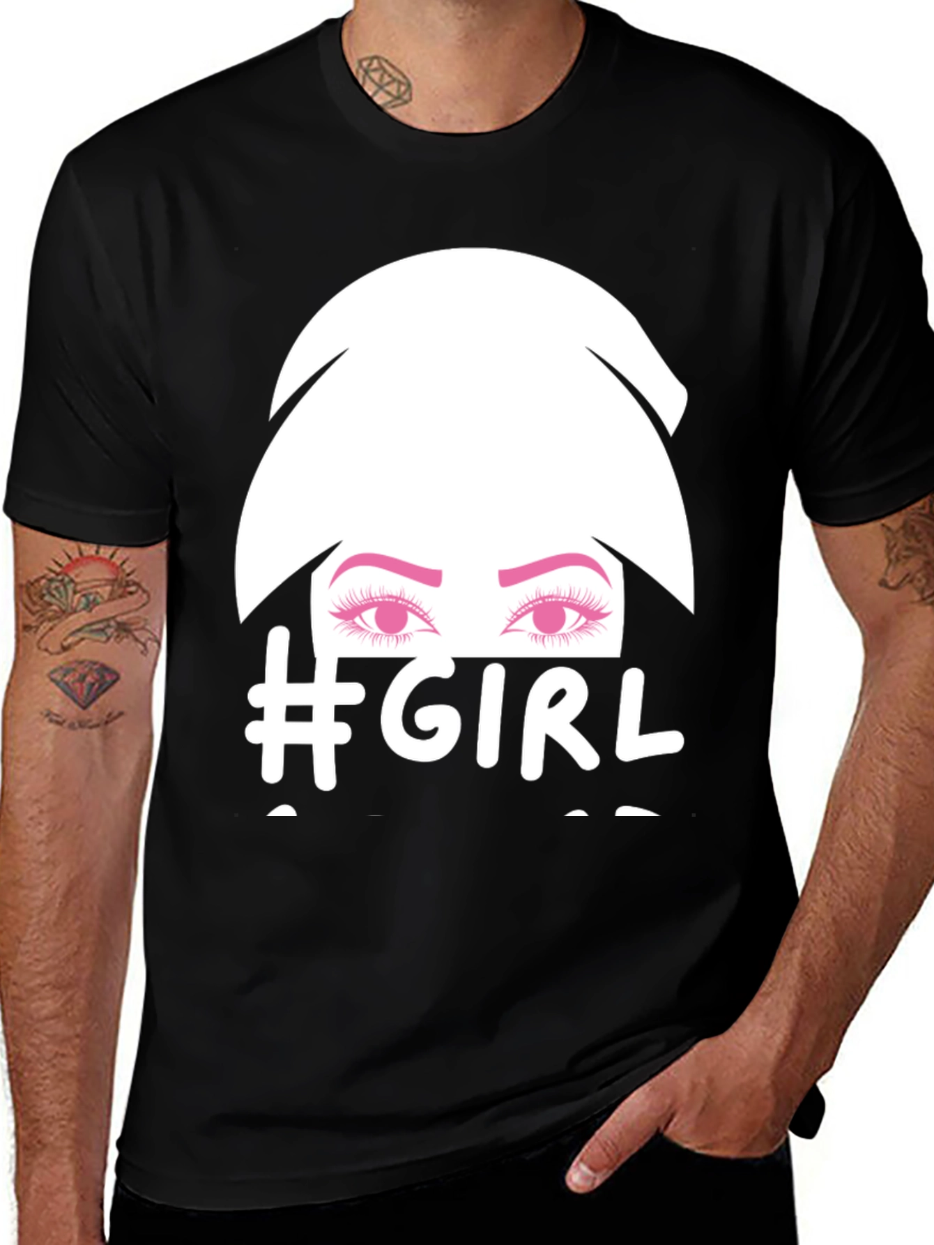 Variant 25 of #Girl T-Shirt - Trendy Women's Fashion Tee