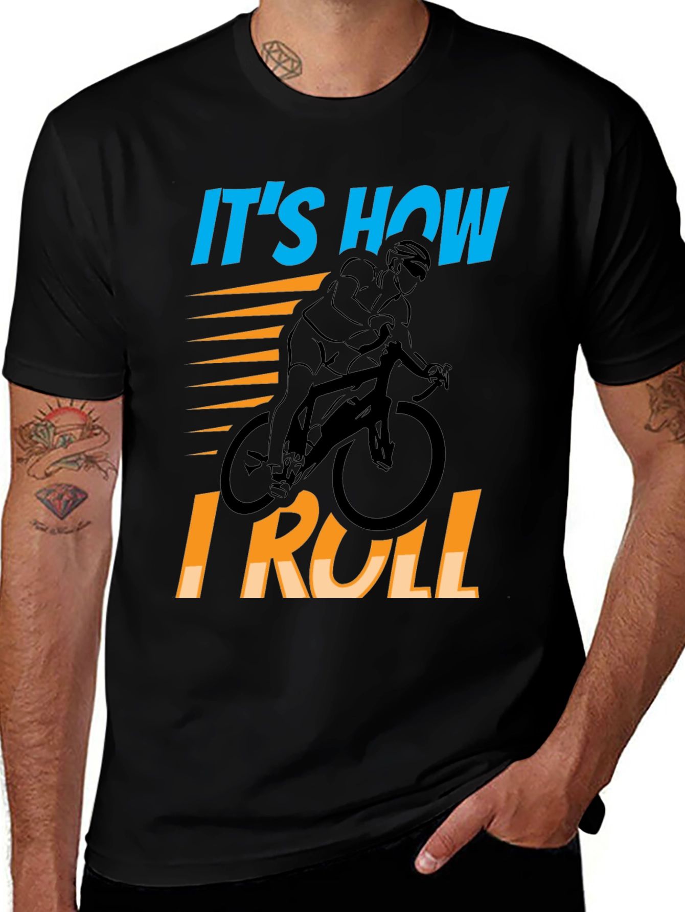 Variant 9 of It's How I Roll Cycling T-Shirt