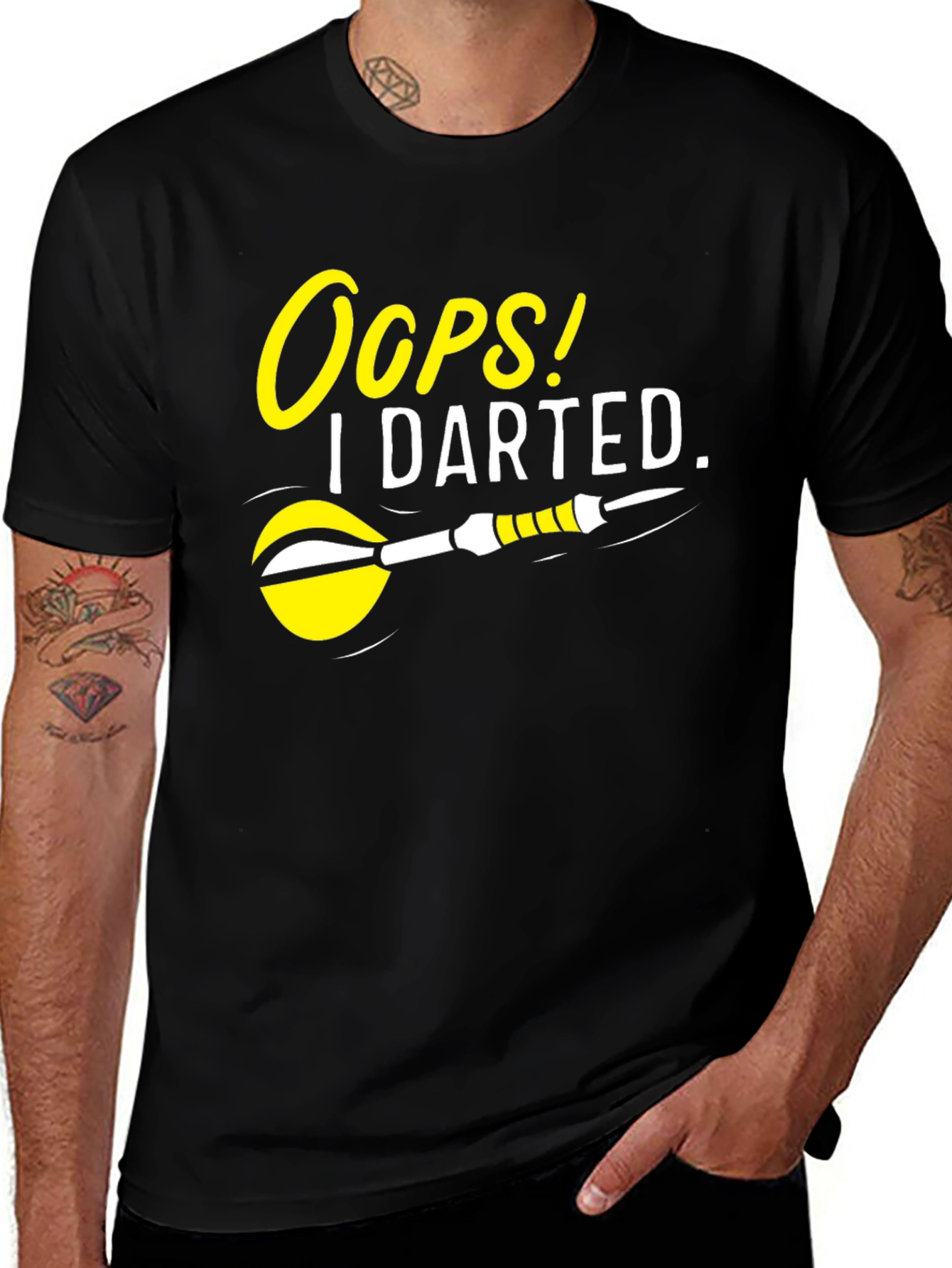 Oops! I Darted. T-Shirt - Funny Dart Design
