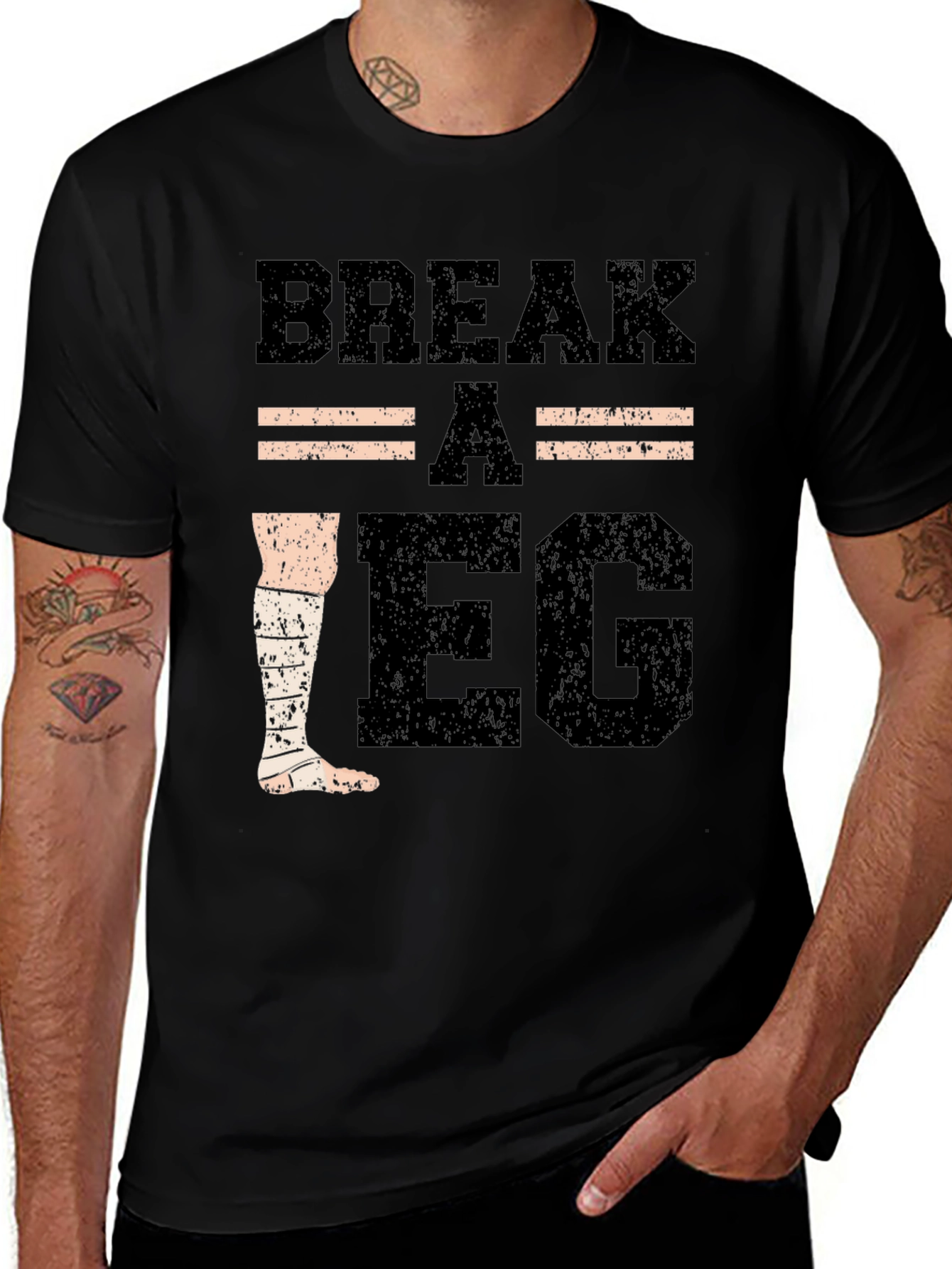 Variant 27 of Break a Leg Graphic T-Shirt