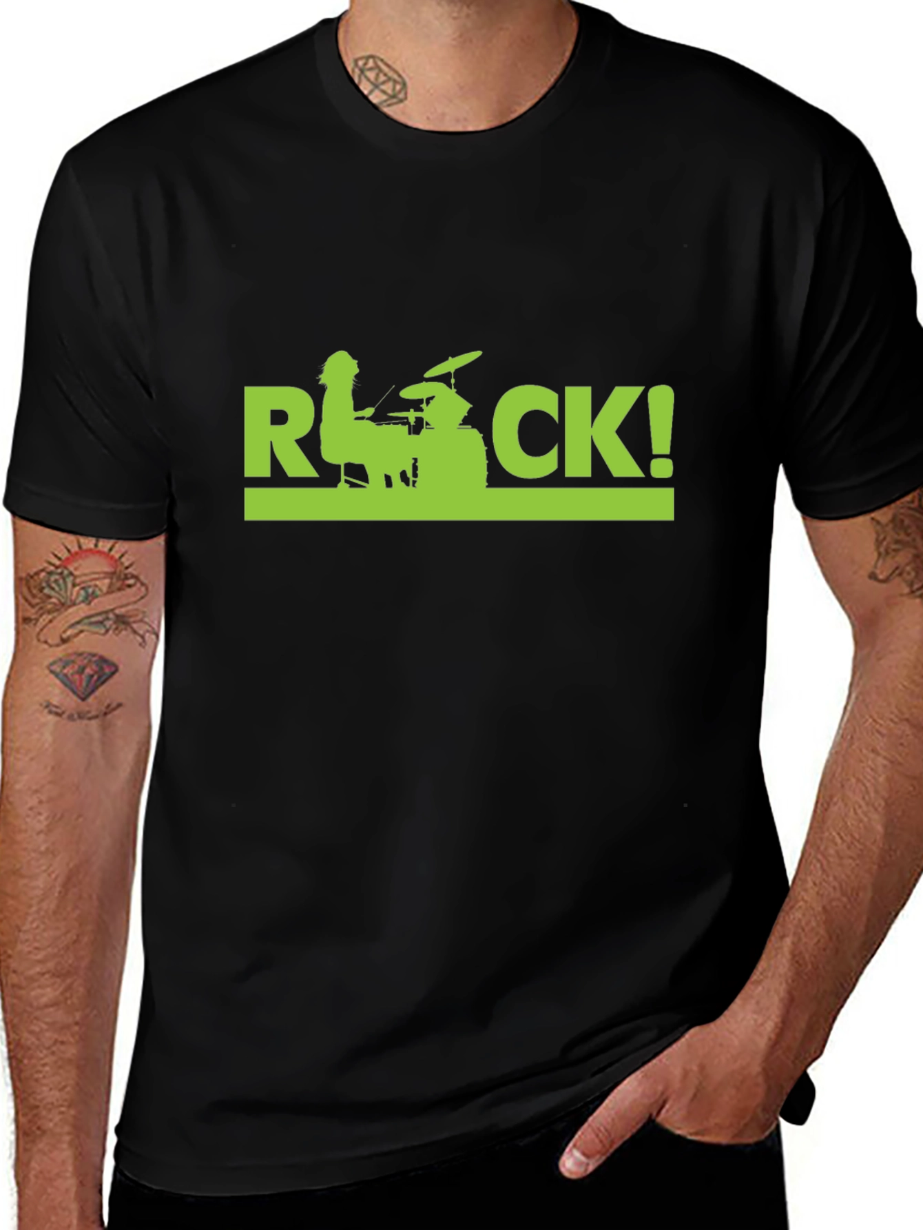 Variant 19 of Rock Band Graphic T-Shirt - Black