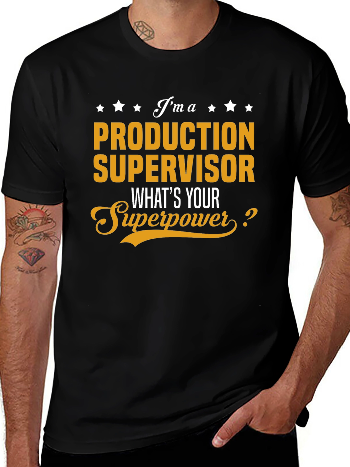 Variant 12 of Production Supervisor Superpower T-Shirt