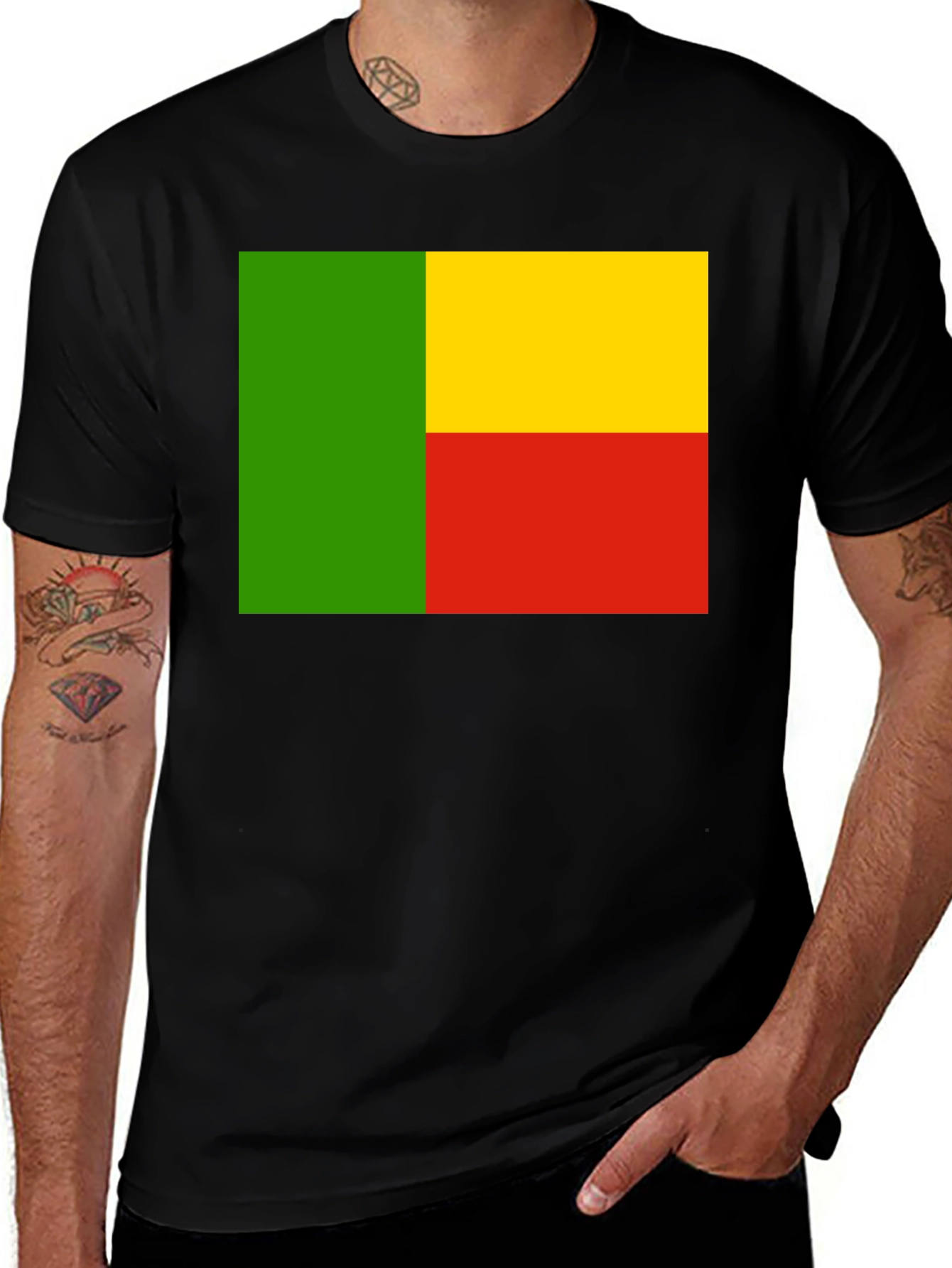 Variant 20 of Benin Flag T-Shirt - Show Your Pride