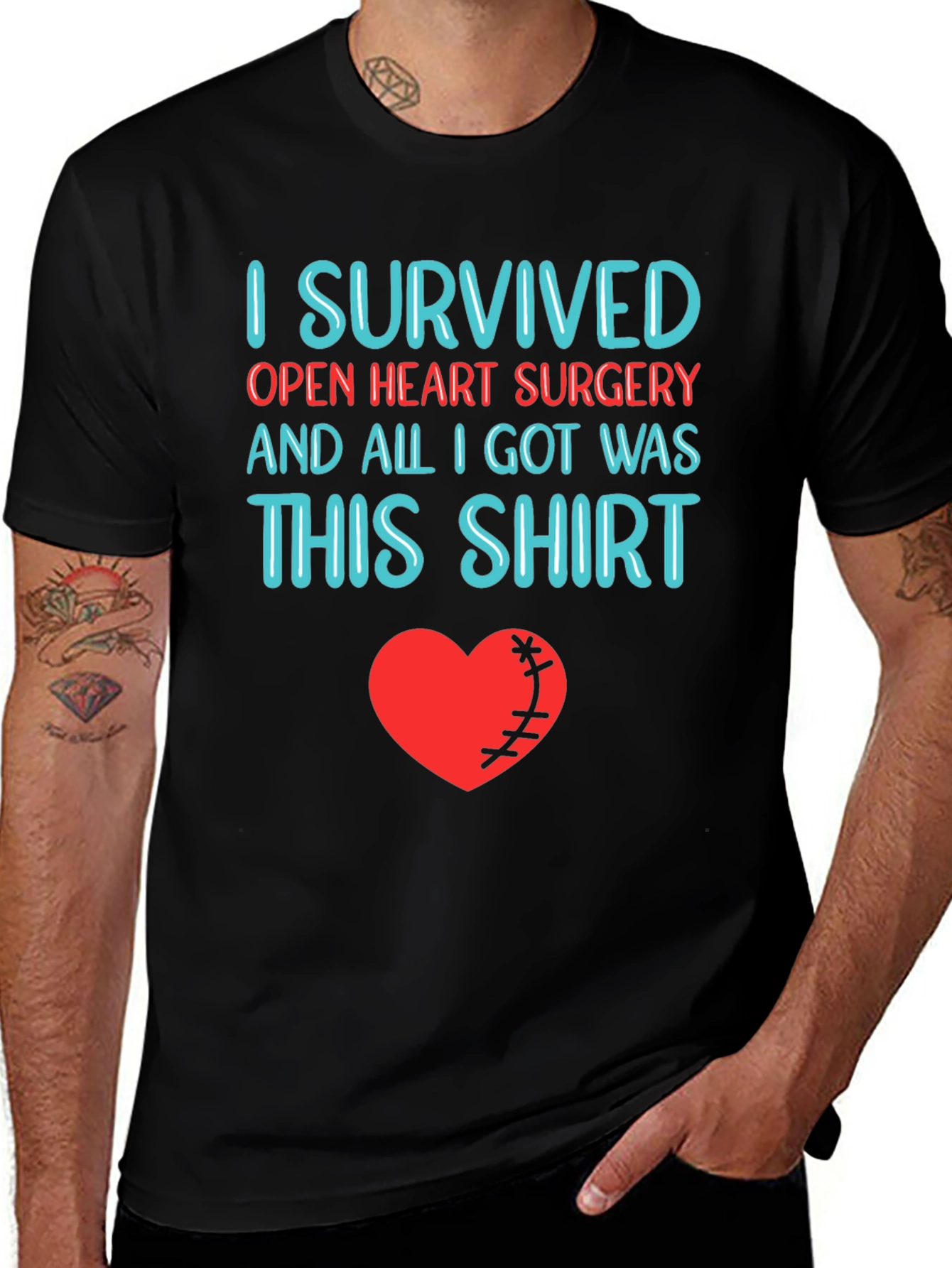 Variant 20 of I Survived Heart Surgery T-Shirt