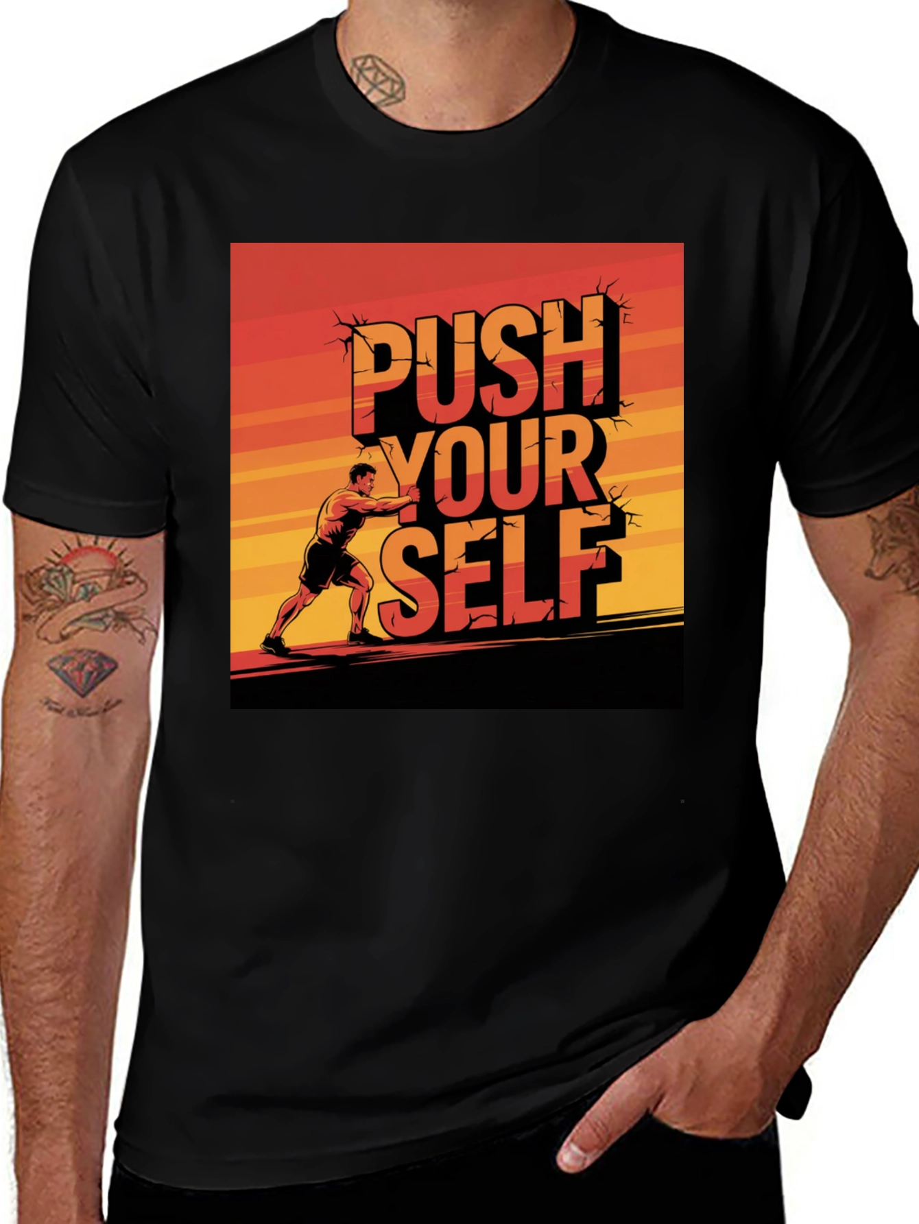 Variant 29 of Push Yourself Graphic Tee