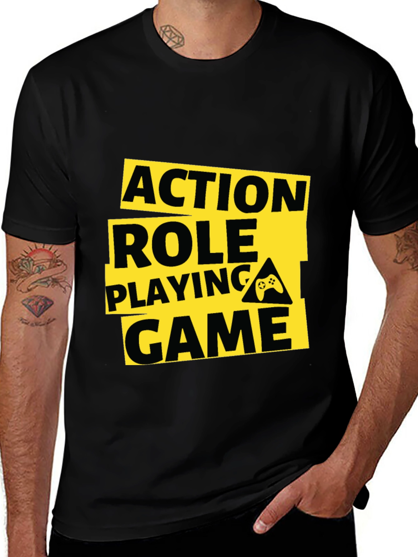Action Role Playing Game Black T-Shirt