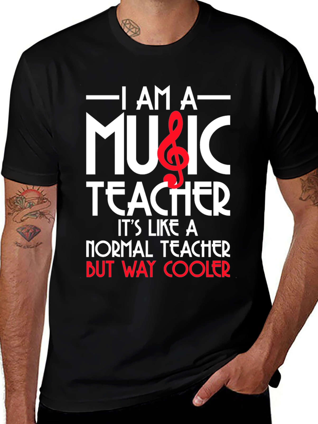 Variant 13 of I Am A Music Teacher Graphic T-Shirt