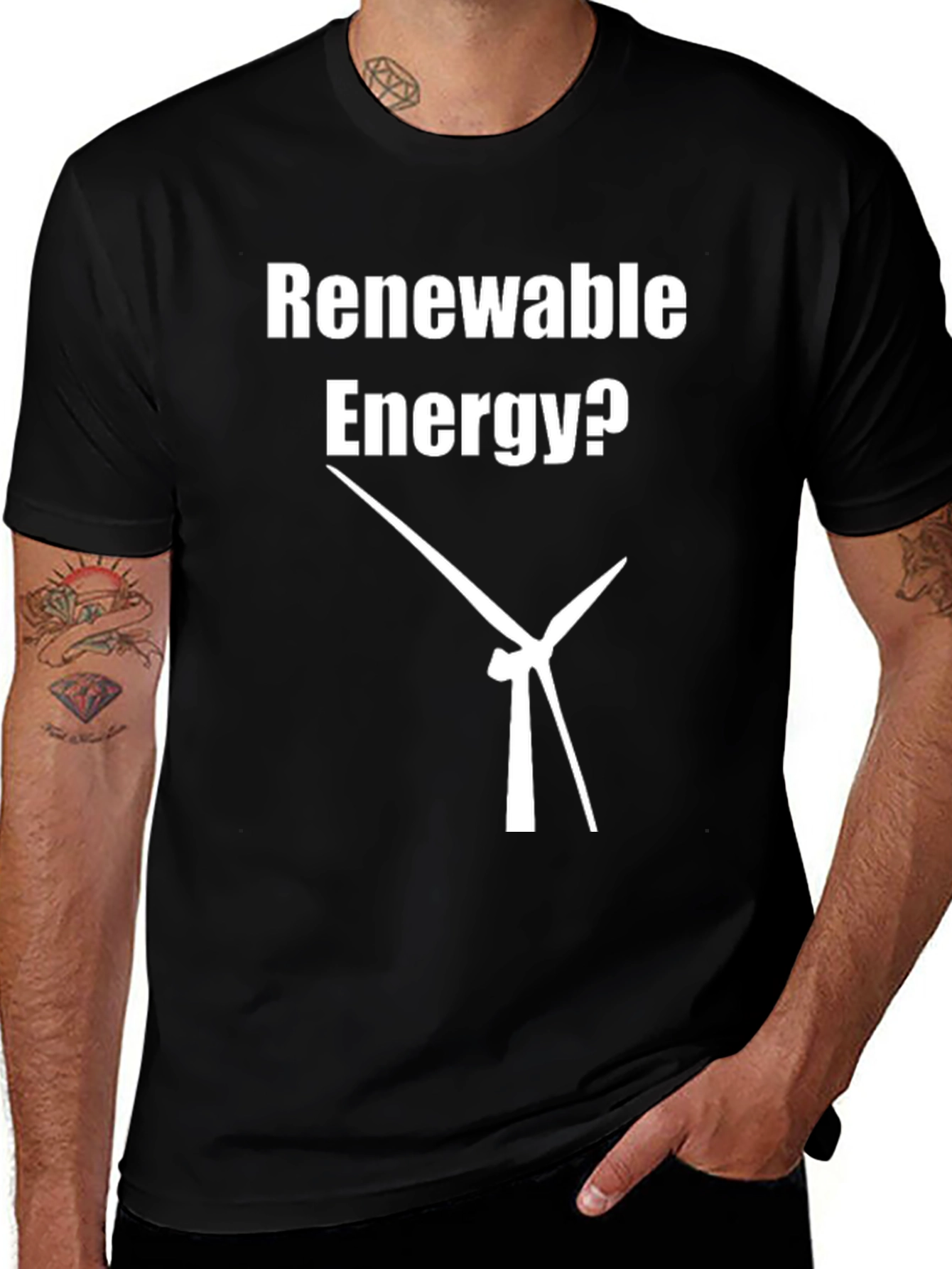 Variant 6 of Renewable Energy Graphic T-Shirt - Eco Friendly