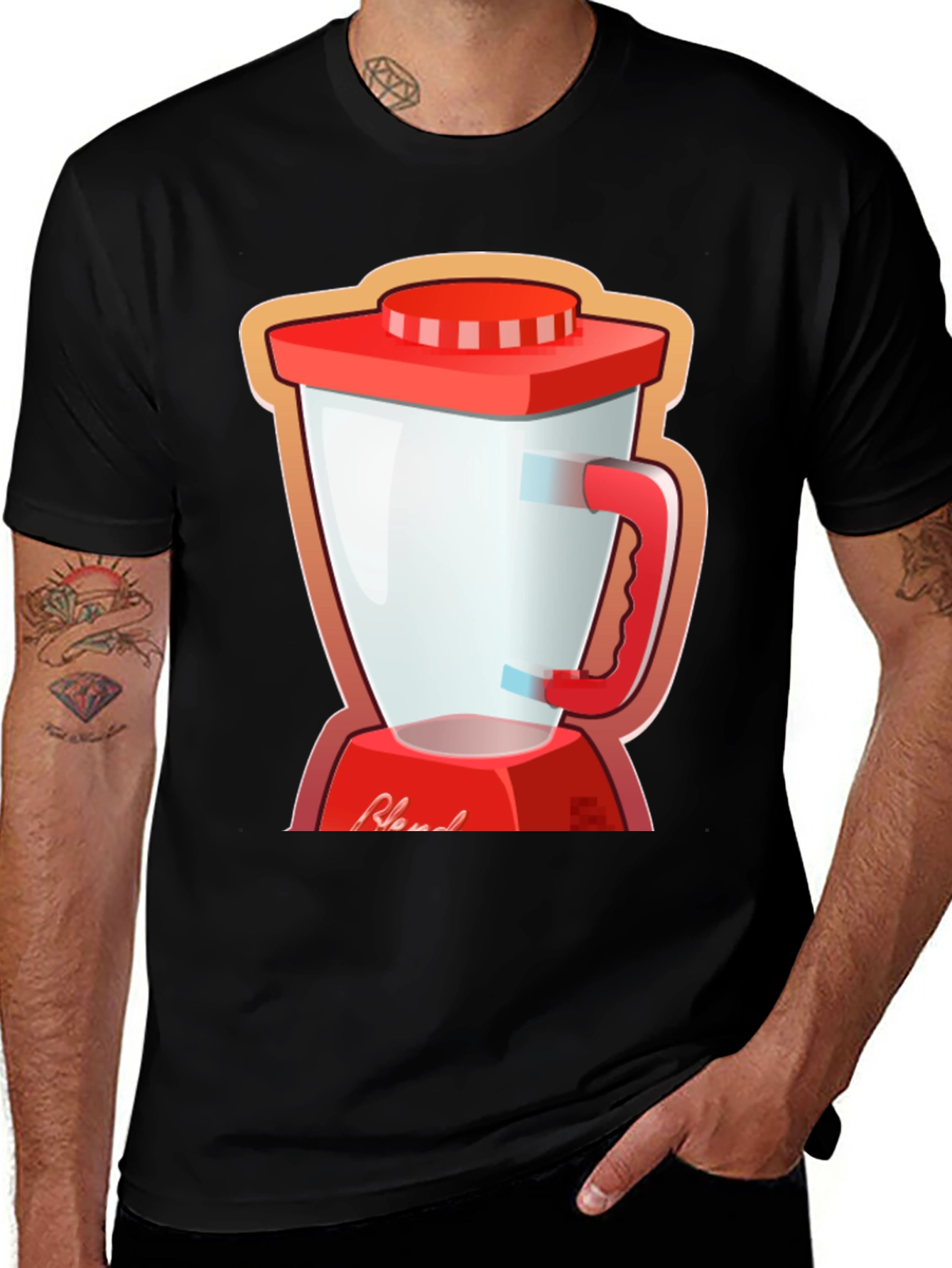 Blend Tee: Black T-Shirt with Blender Graphic