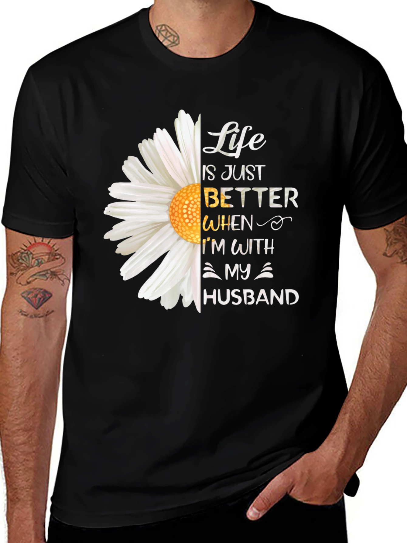 Variant 26 of Life is Better With My Husband Graphic Tee