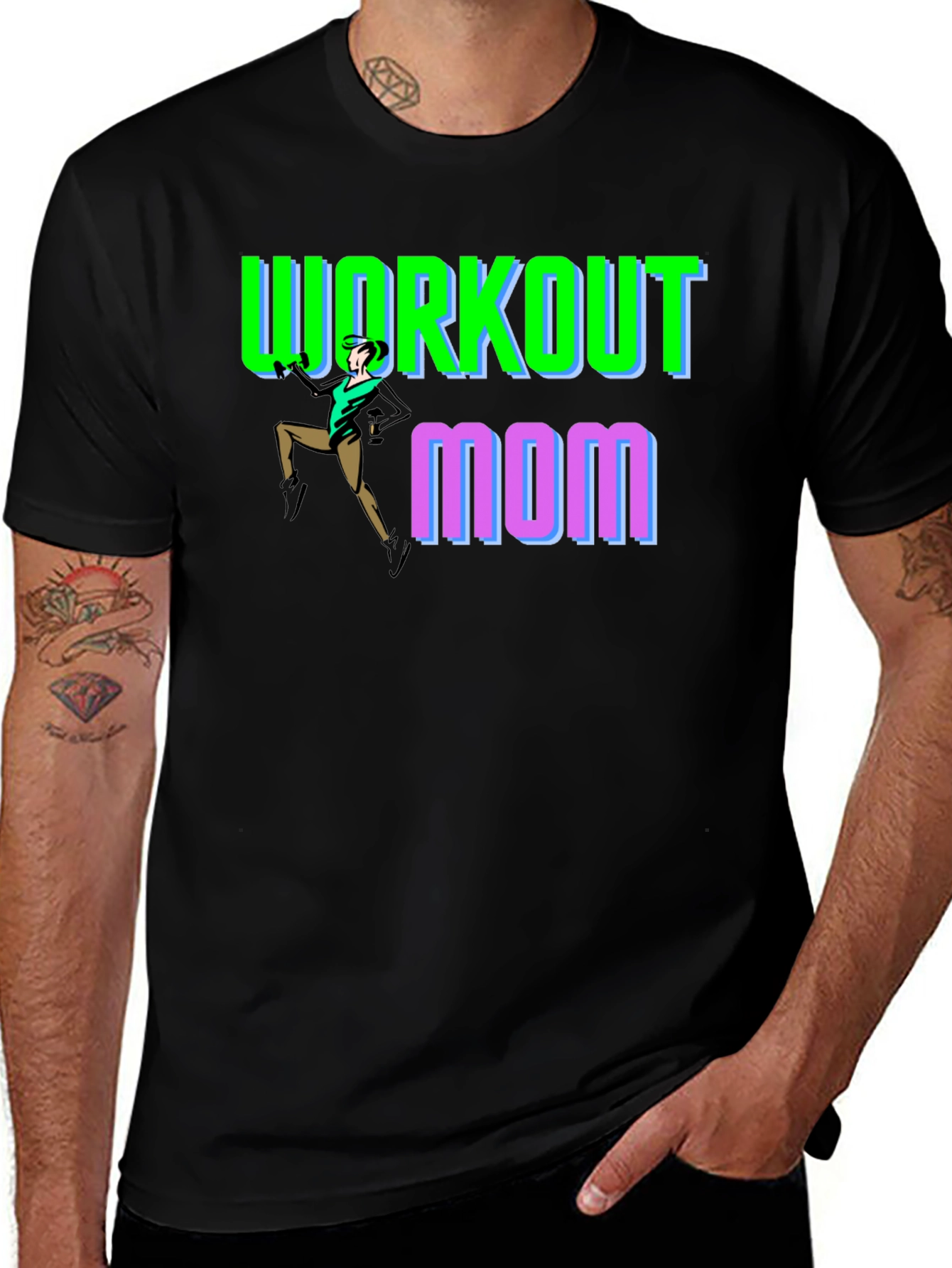 Variant 14 of Workout Mom T-Shirt - Fitness Fun