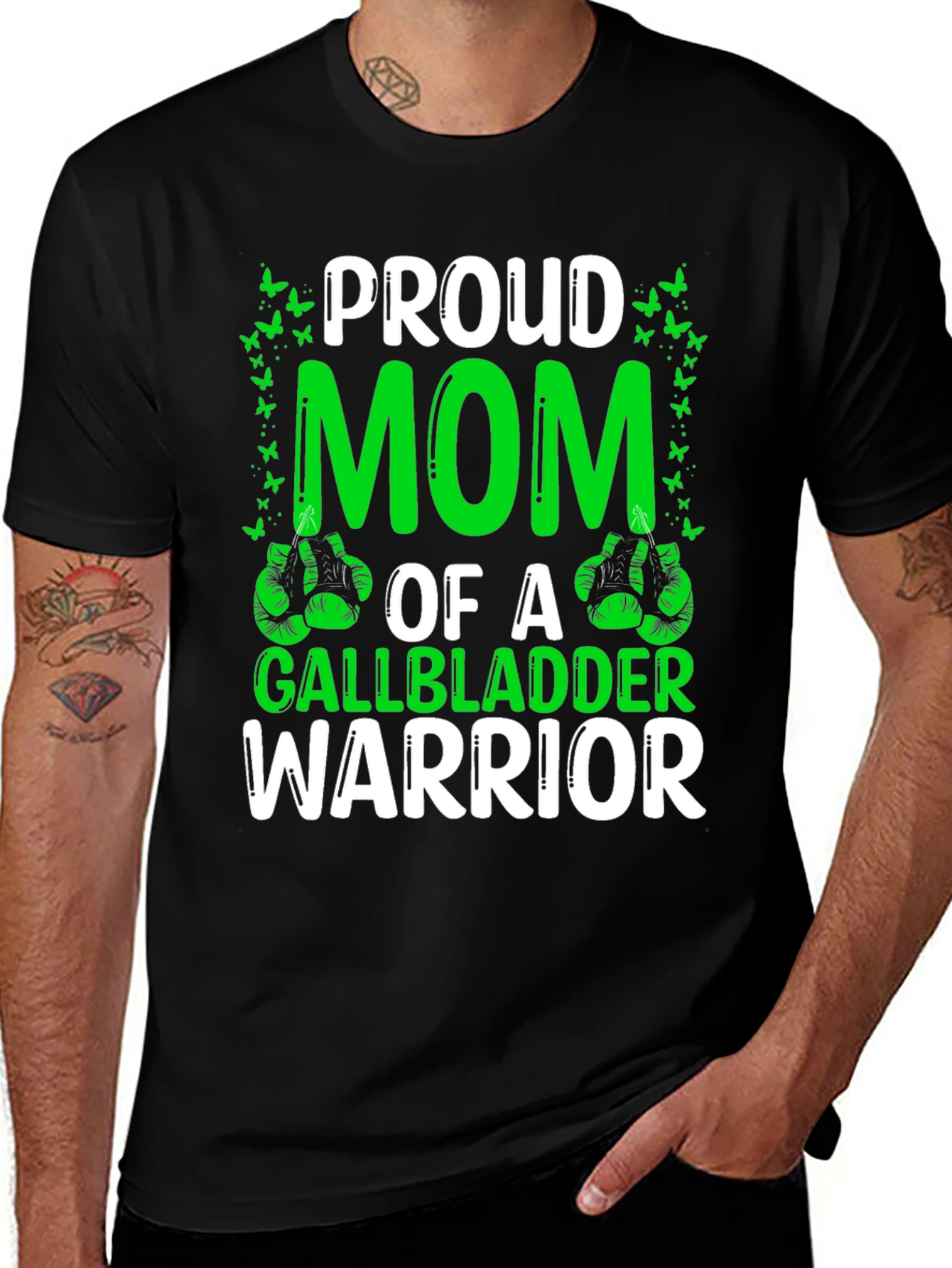 Proud Mom Gallbladder Warrior T-Shirt