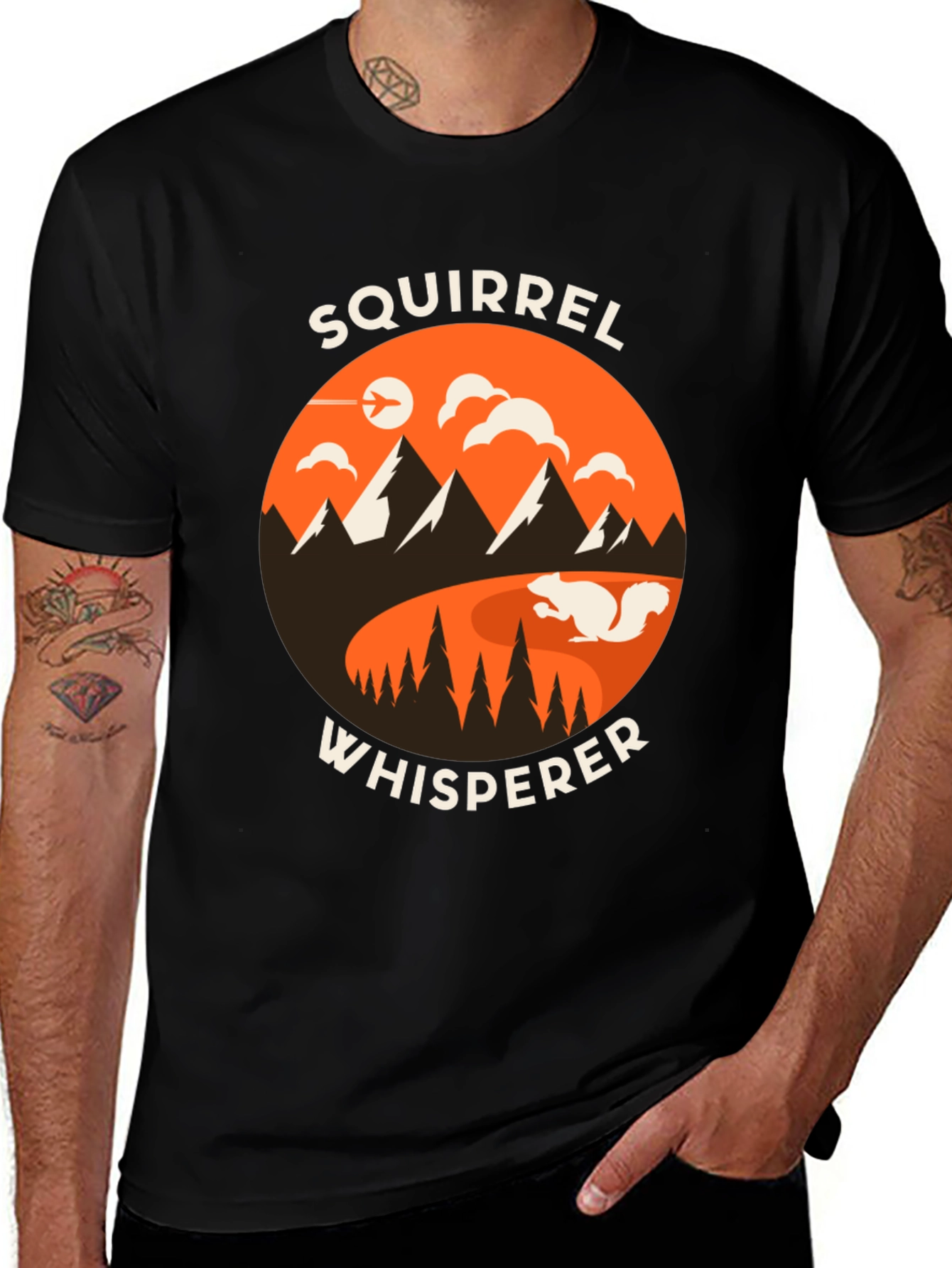 Variant 6 of Squirrel Whisperer Graphic Tee - Nature Lover T-Shirt
