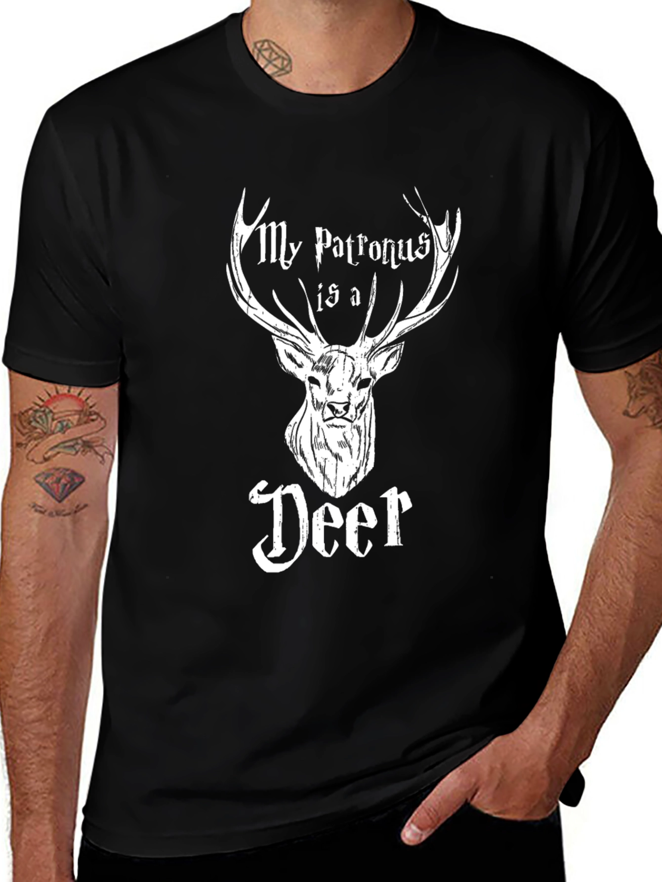 Variant 14 of My Patronus Is A Deer Graphic Tee