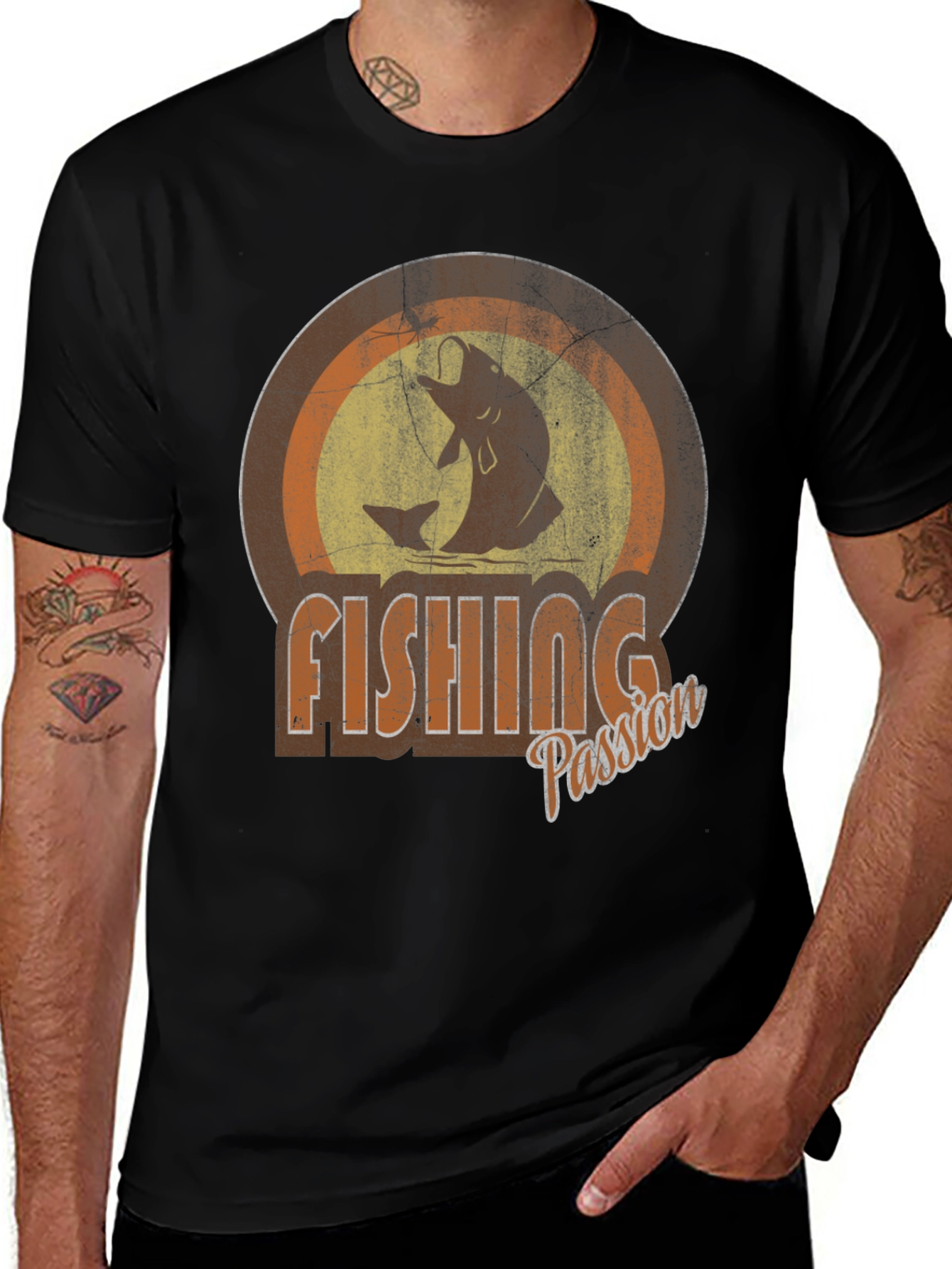 Variant 6 of Fishing Passion Graphic Tee - Angler T-Shirt