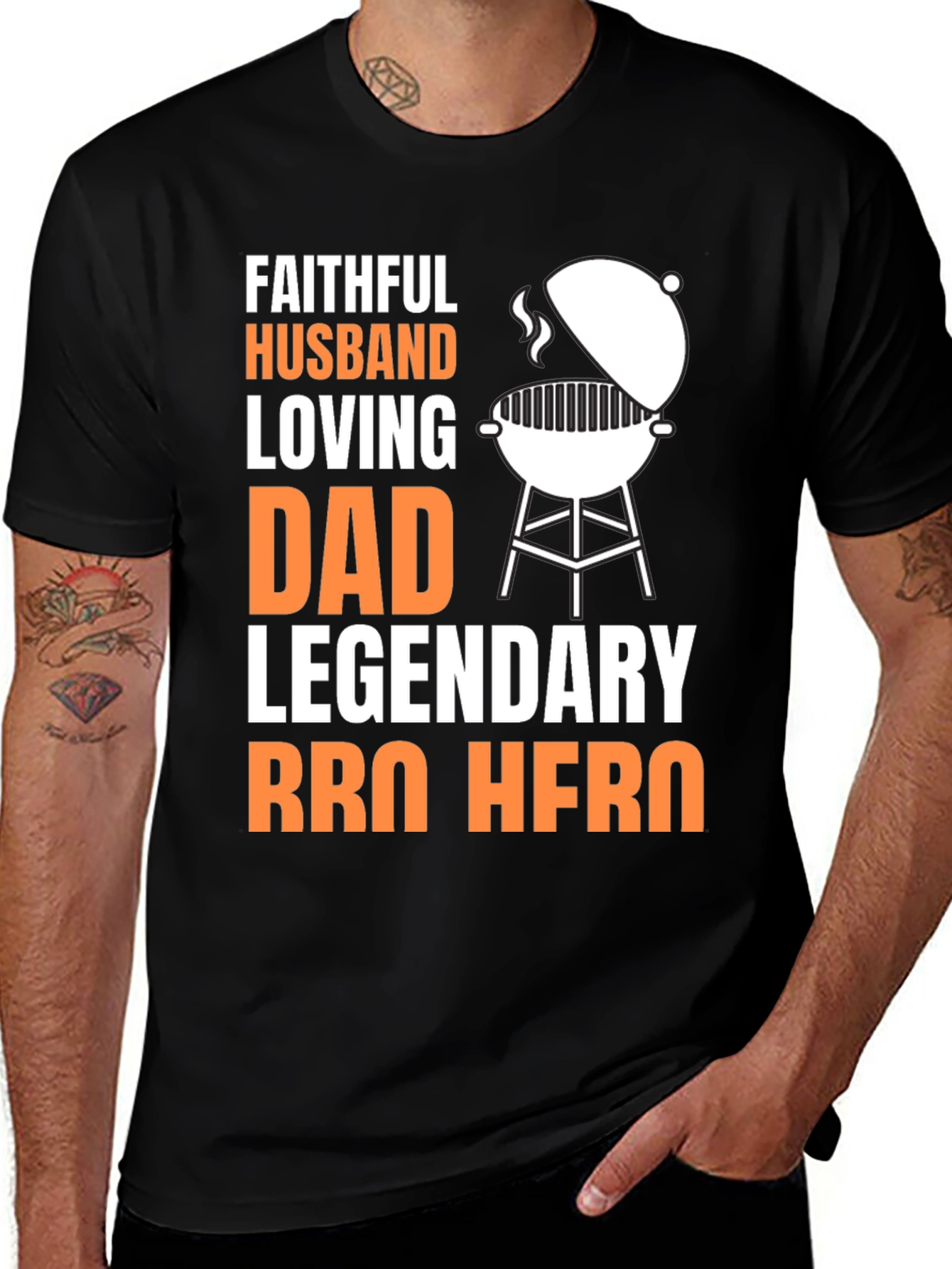 Faithful Husband BBQ Hero Graphic Tee
